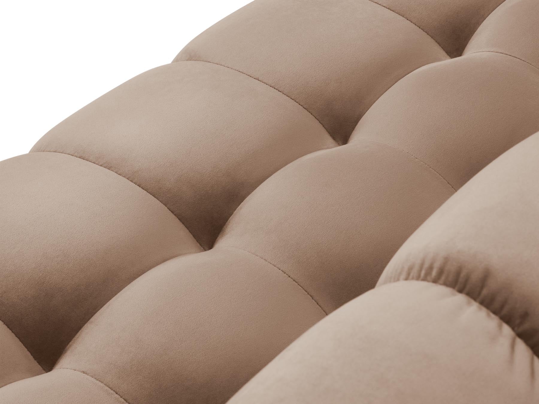 Elegantes 7-Sitzer Ecksofa links Bali in sanften Beige-Tönen, perfekt für stilvolle und einladende Wohnbereiche von Cosmopolitan Design.