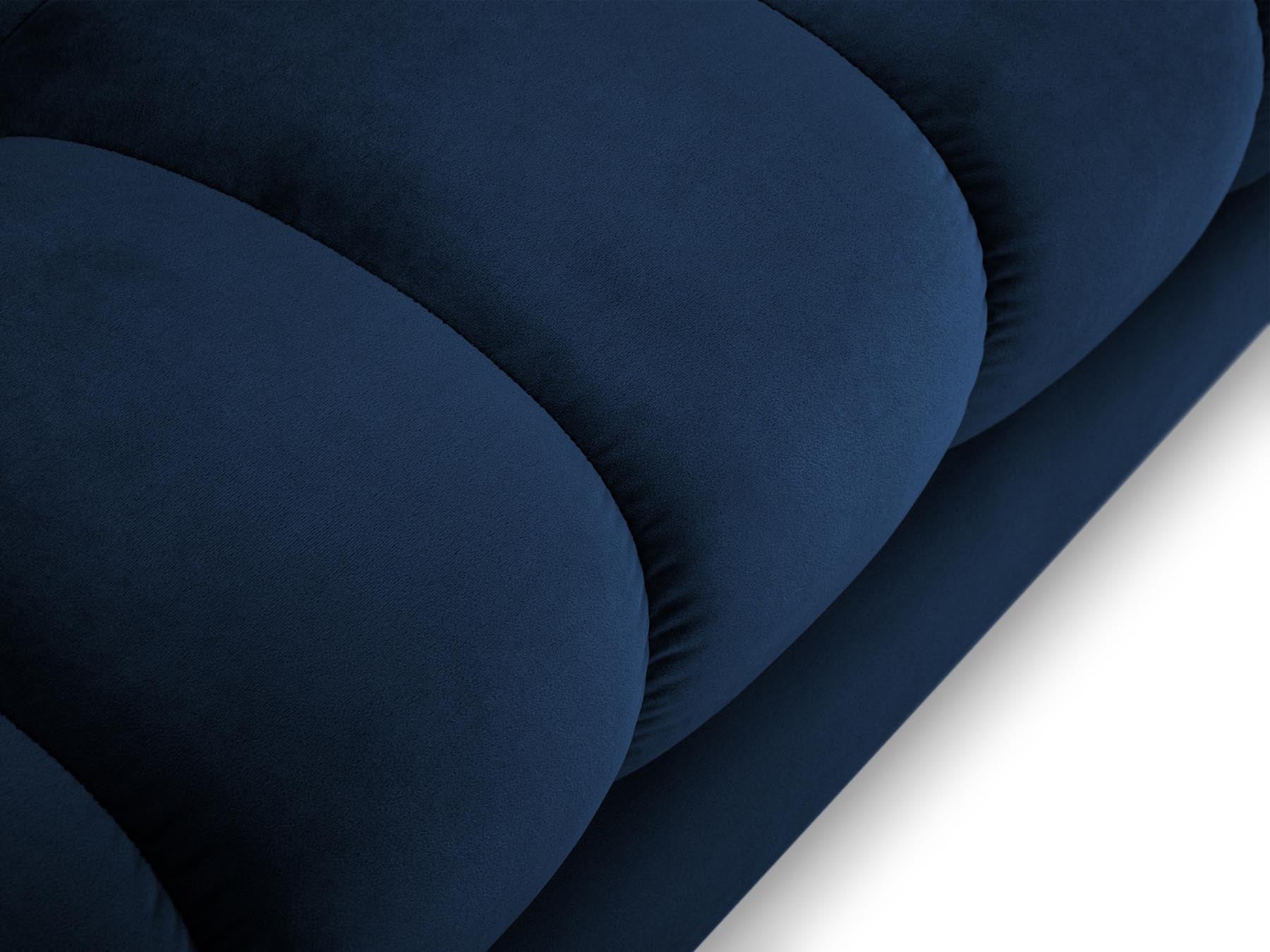 Geräumiges 7-Sitzer Panoramic Sofa Bali in Royal Blue, perfekt für gesellige Abende und modernes Wohndesign von Cosmopolitan Design.