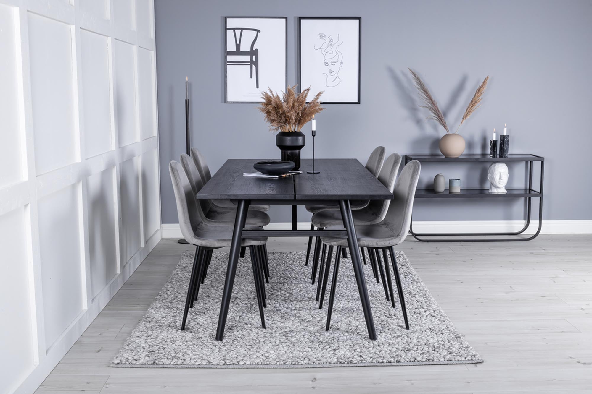 Venture Home: Stilvolles Esszimmerset, erweiterbar auf 195cm, 6 Plätze.
