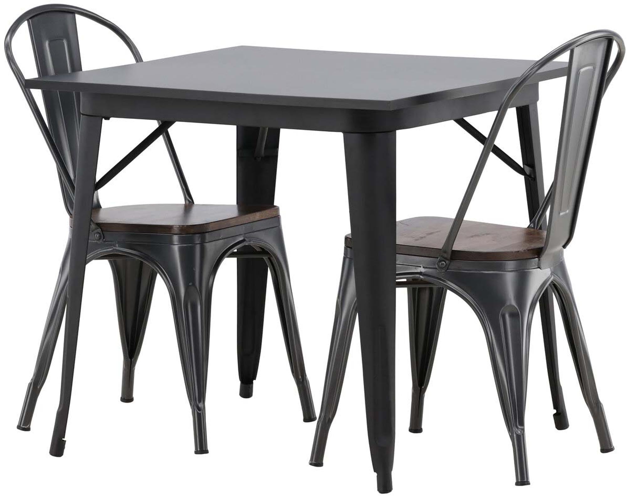 Elegantes Tempe Esszimmerset von Venture Home, bestehend aus einem Tisch und zwei Stühlen, ideal für stilvolle Esszimmergestaltung.