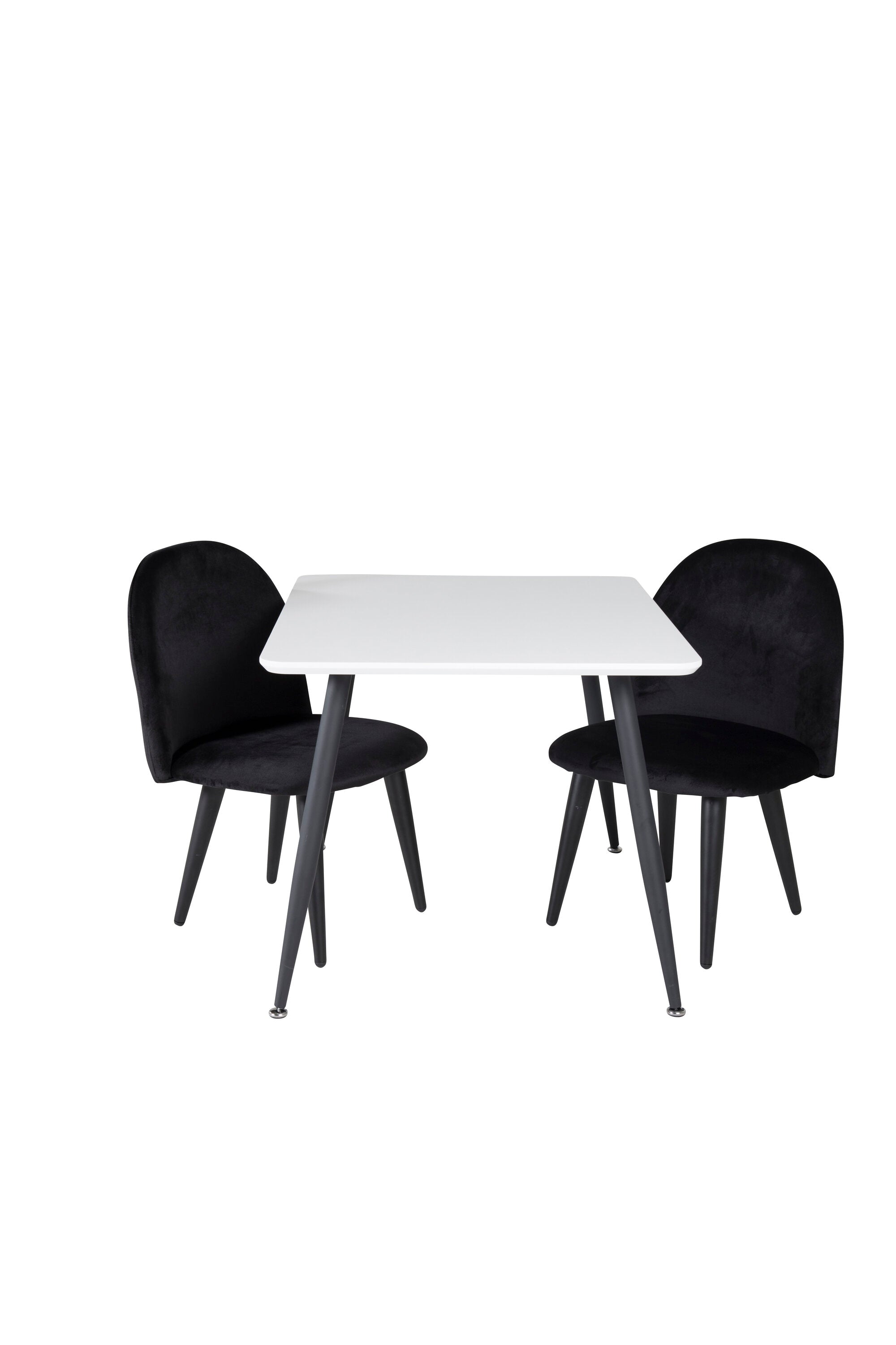 Elegantes Esszimmer Set Polar mit luxuriösen Velvet-Stühlen, ideal für stilvolle Essbereiche und gesellige Zusammenkünfte.