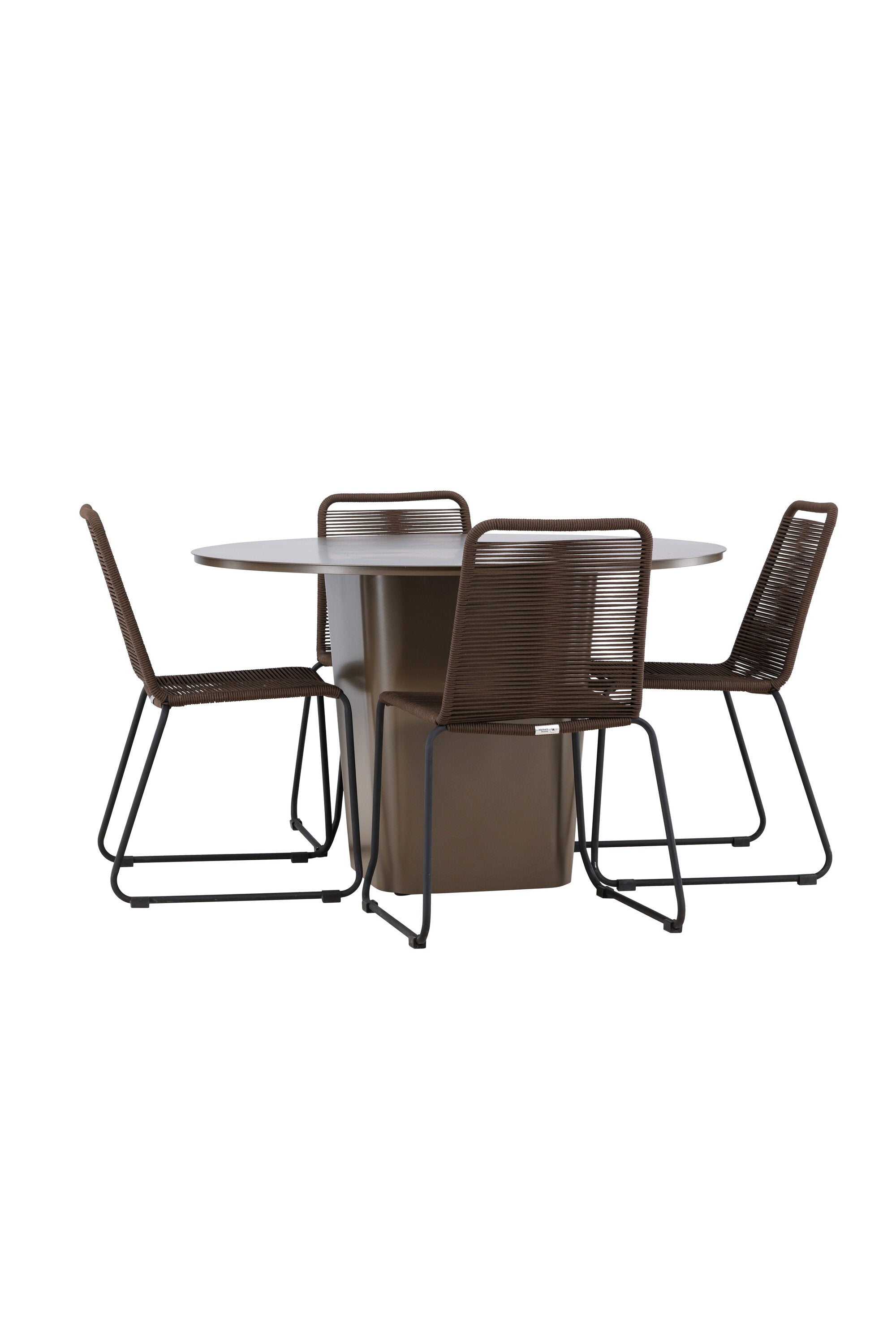 Stilvolles Santa Fe Gartentisch Set Lindos von Venture Home, perfekt für entspannte Outdoor-Momente mit zeitgemäßem Design und hoher Stabilität.