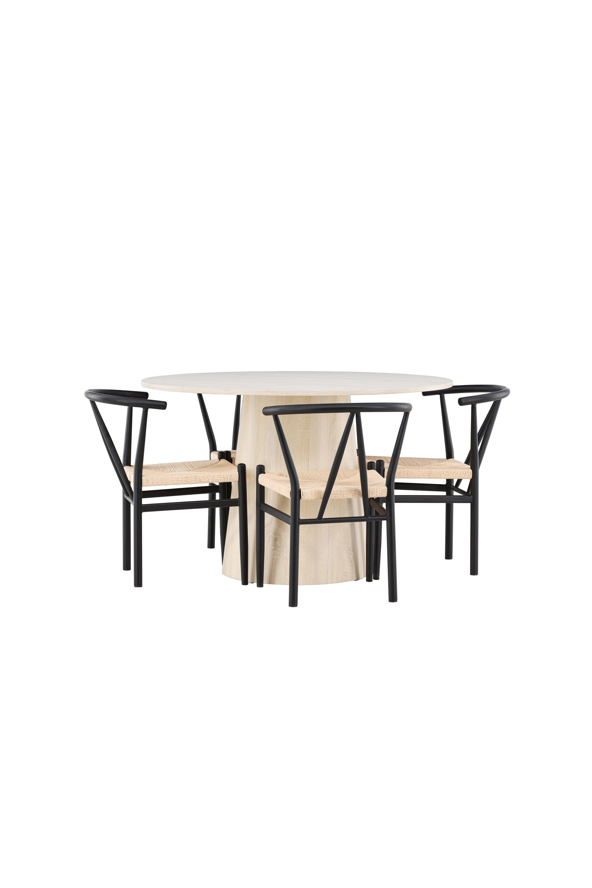 Elegantes Esstischset bestehend aus dem Lanzo Esstisch und Alfons Esszimmerstuhl, ideal für stilvolle Essbereiche.