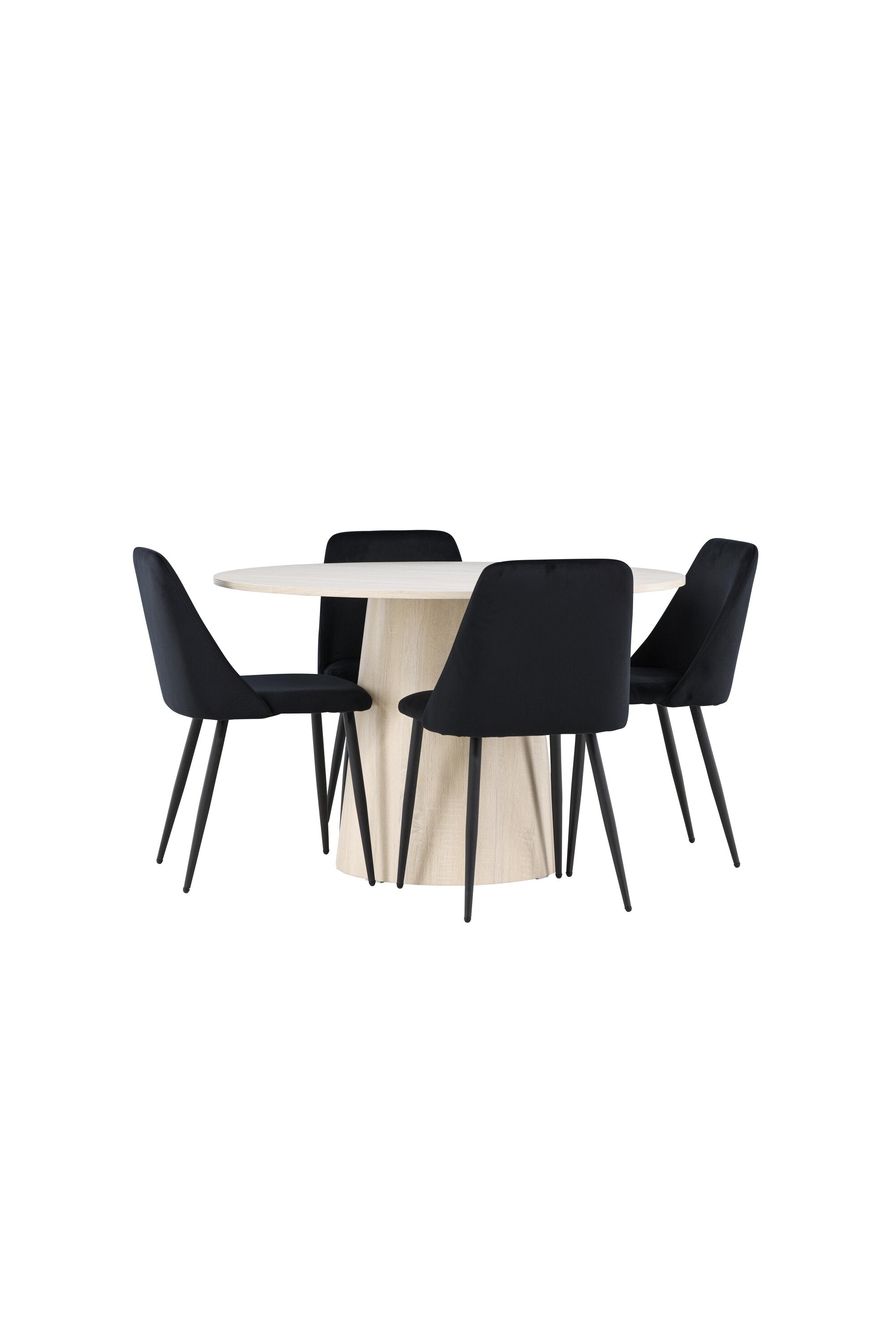 Elegantes Esstischset bestehend aus dem Lanzo Esstisch und dem stilvollen Night Esszimmerstuhl von Venture Home, ideal für moderne Esszimmer.