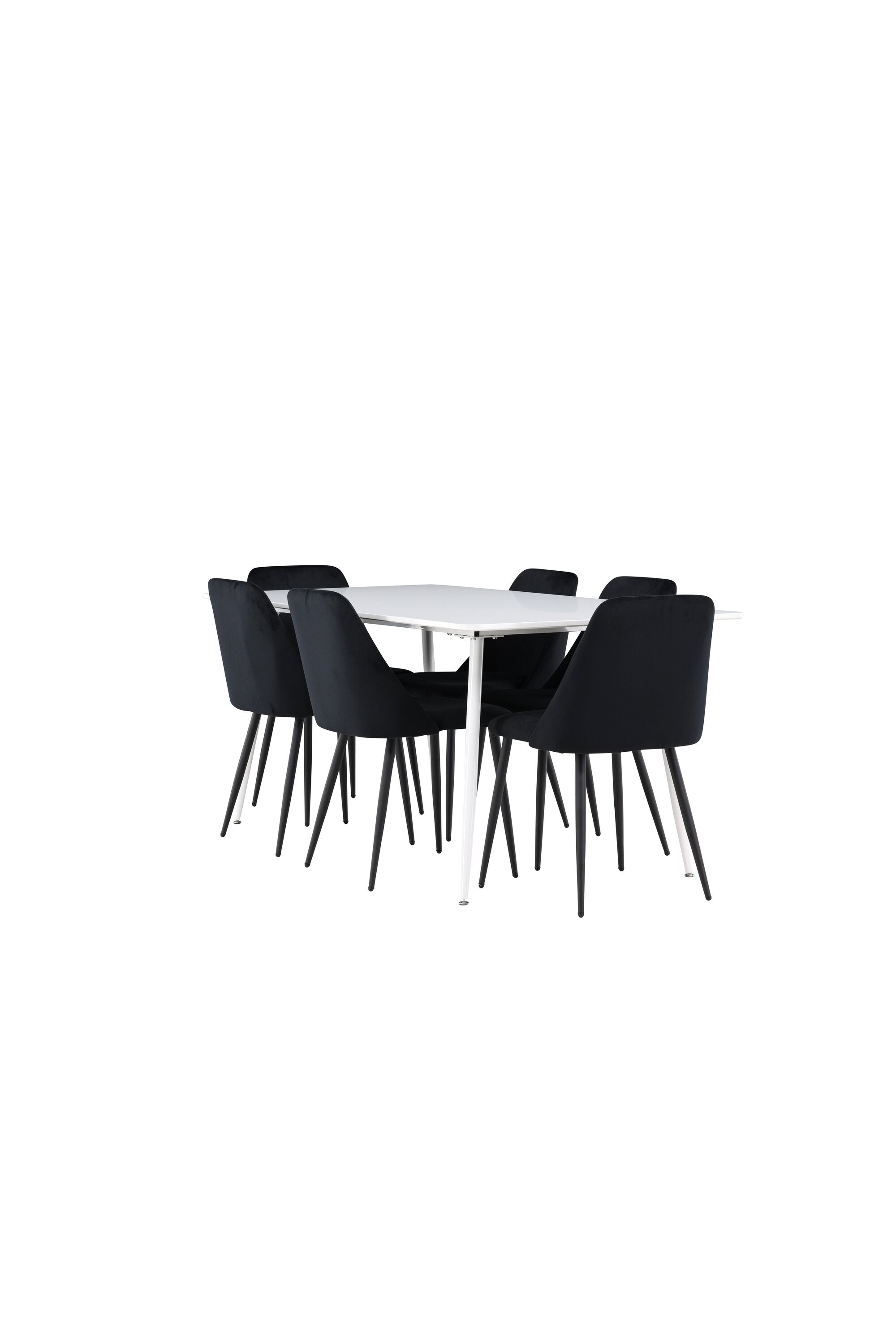 Modernes Esstischset mit Silar Esstisch und Night Esszimmerstuhl von Venture Home, perfekt für stilvolle Essbereiche.
