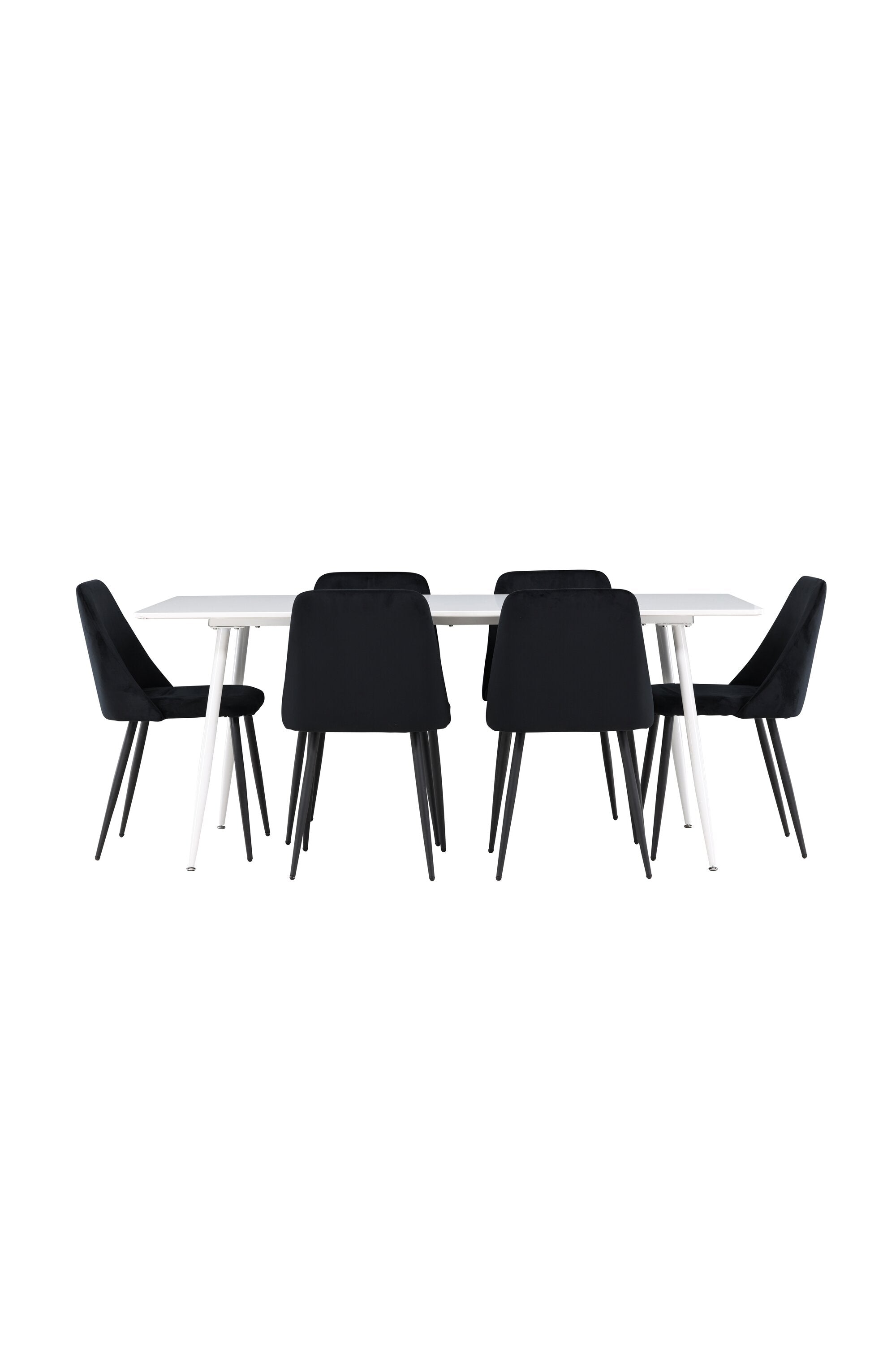 Stilvolles Esstischset mit Silar Tisch und Night Stühlen von Venture Home, perfekt für zeitgemäße Essbereiche.