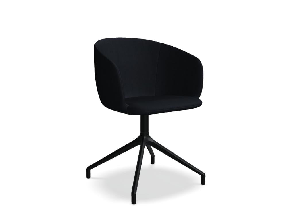 Grace GRP19 - Stuhl Drehbasis in Grau präsentiert im Onlineshop von KAQTU Design AG. Drehstuhl ist von Mdd