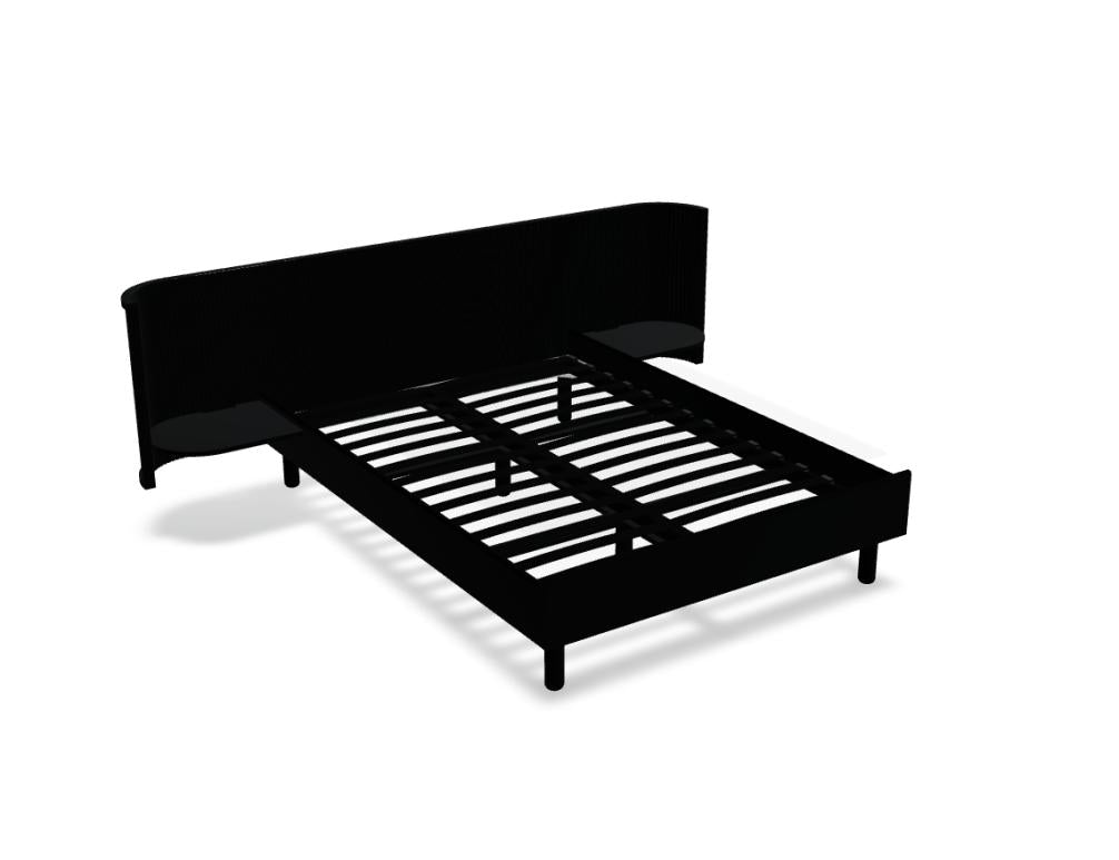 Hug HGB140 - Holzbett in Eiche Natur präsentiert im Onlineshop von KAQTU Design AG. Bett ist von Tamo