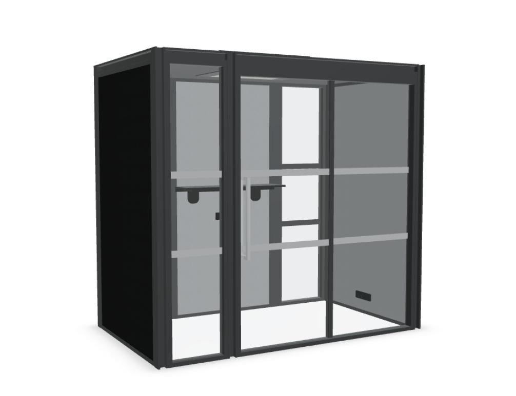Hako Meeting HK08 - Akustikkabine in Anthrazit präsentiert im Onlineshop von KAQTU Design AG. Telefonkabine ist von Mdd