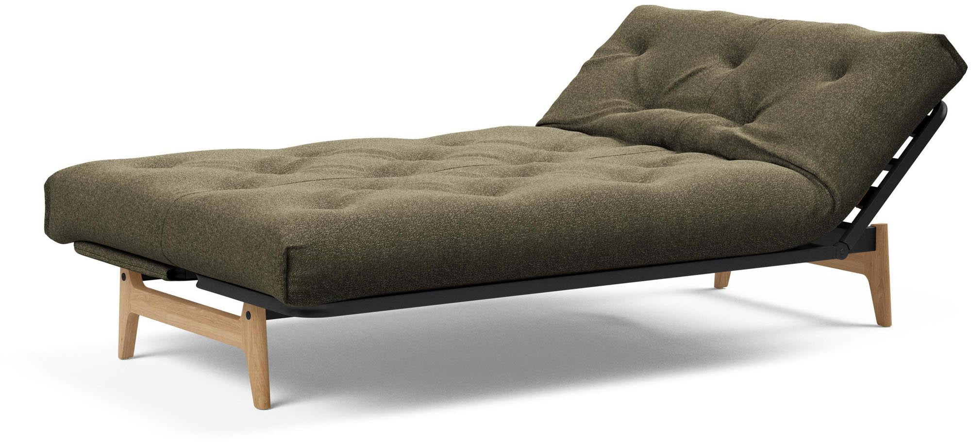 Stylisches Aslak 120 Bettsofa Nordic Spring von Innovation Living, perfekt für entspannte Abende und als komfortable Schlaflösung.