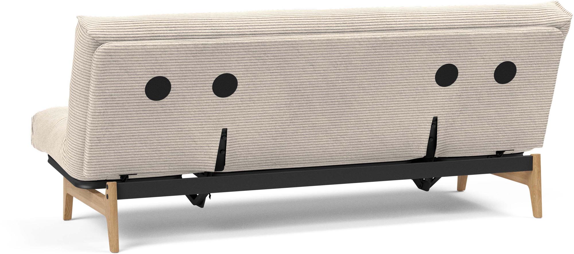 Aslak 120 Bettsofa Nordic Spring: elegantes, funktionales Sofa mit modernem skandinavischen Flair, ideal für gemütliche Wohnräume.