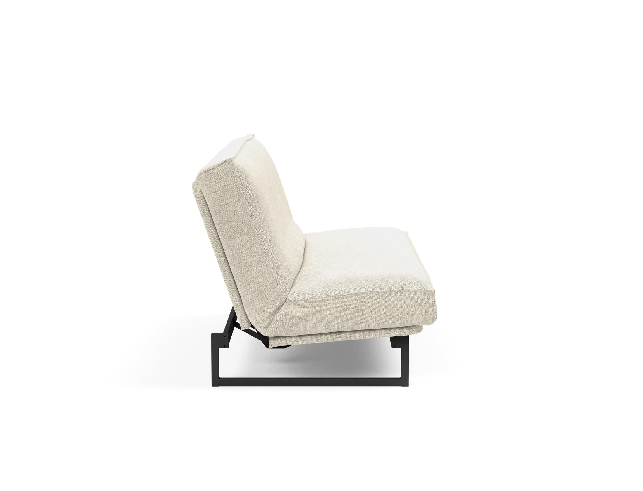 Elegantes Fraction 140 Bettsofa mit Soft Spring Bezug und passendem Gestellbezug, ideal für stilvolle und komfortable Wohnräume.