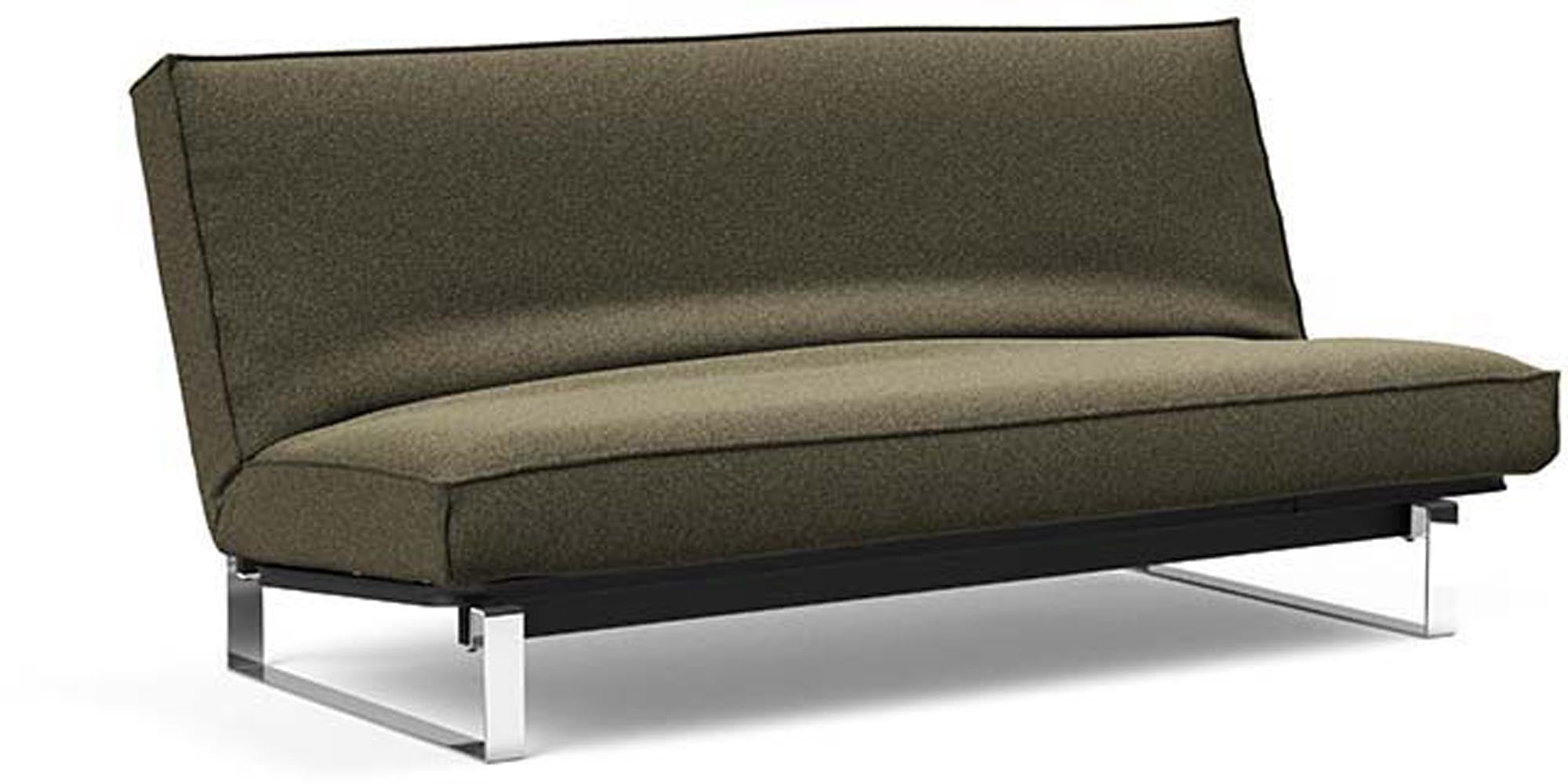 Stylisches Minimum Bettsofa 140 Sharp Plus Cover von Innovation Living, perfekt für kleine Räume und als komfortable Schlafgelegenheit.