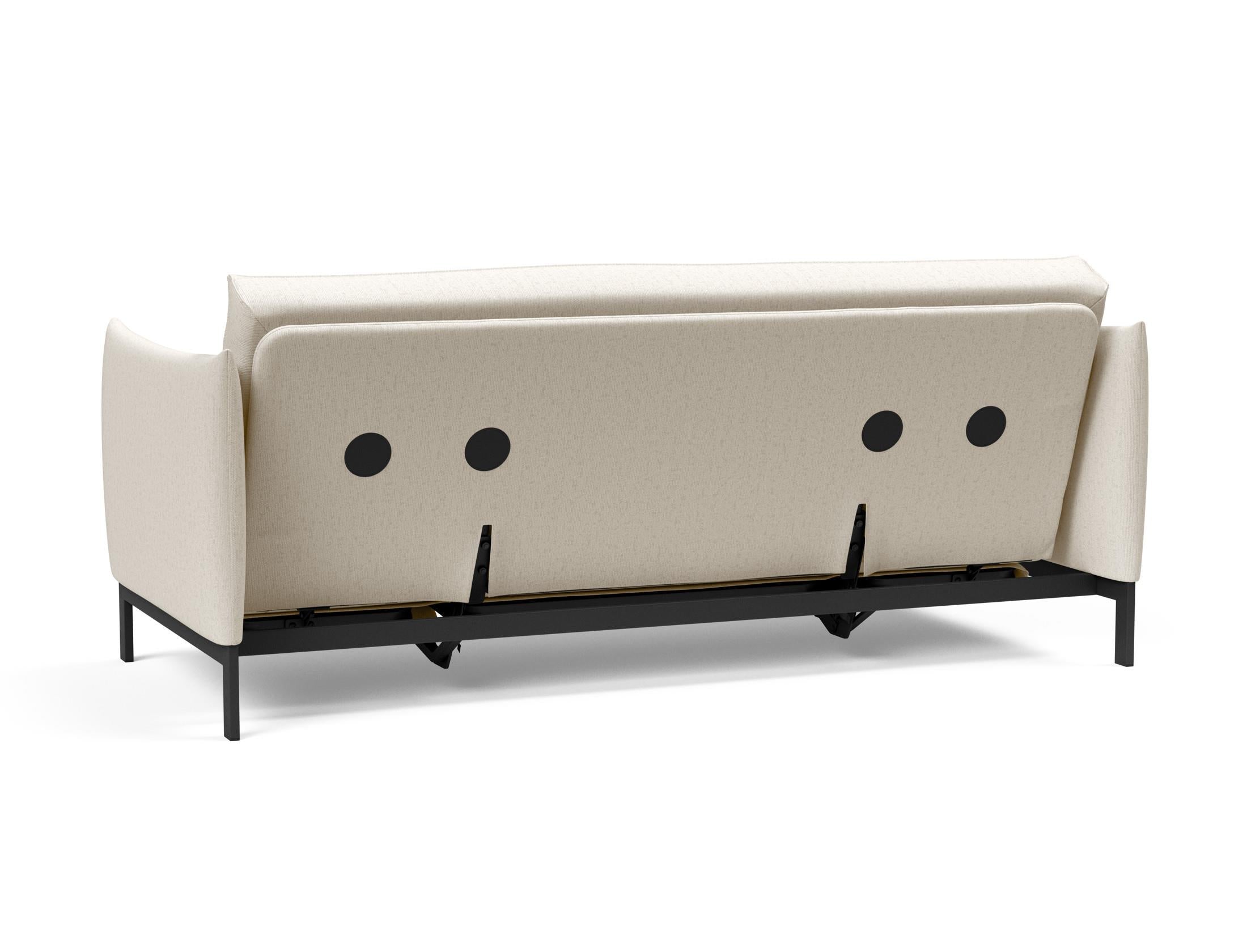 Stylisches Junus 140 Bettsofa von Innovation Living, mit hochwertigem Sharp Plus Cover und komfortablem Soft Spring Bezug für entspannte Stunden.