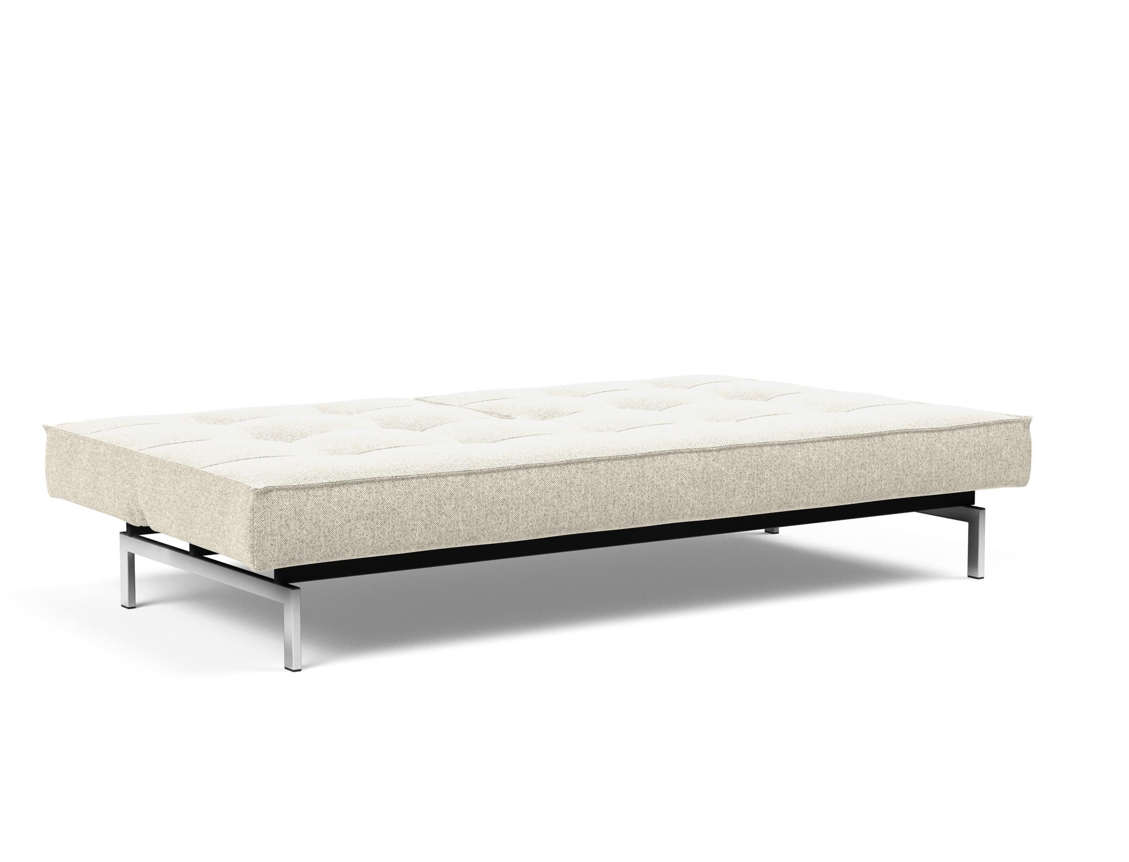 Das Splitback Sofabett 115 Chrom von Innovation Living bietet elegantes Design und vielseitige Nutzungsmöglichkeiten für jeden Raum.