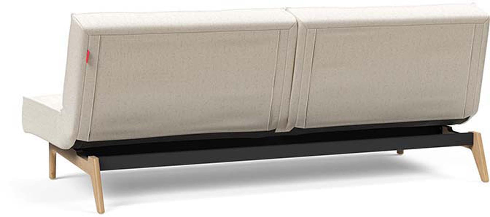 Elegantes Splitback Sofabett 115 Eik von Innovation Living, perfekt für flexible Wohnlösungen und stilvolle Einrichtung in kompakten Räumen.