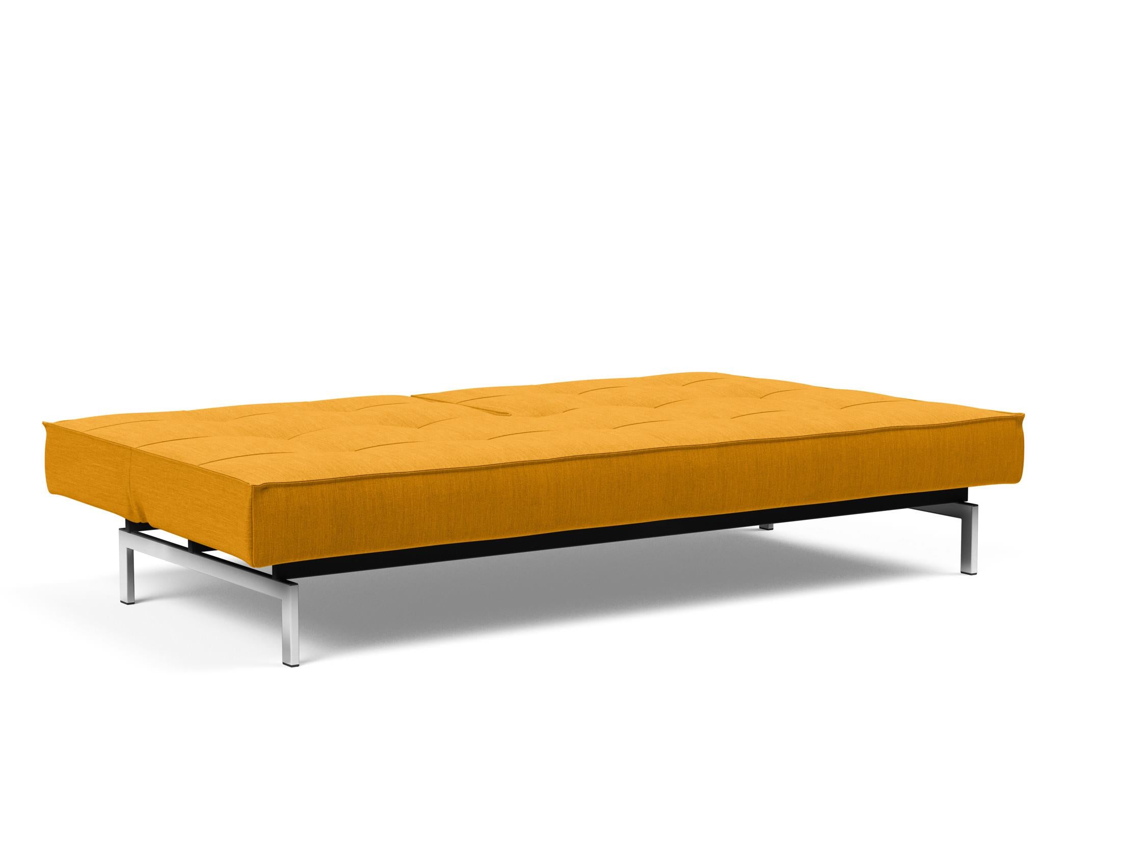 Elegantes Splitback Sofabett 115 Chrom von Innovation Living – perfektes Design für flexible Wohnlösungen und gemütliche Entspannung.