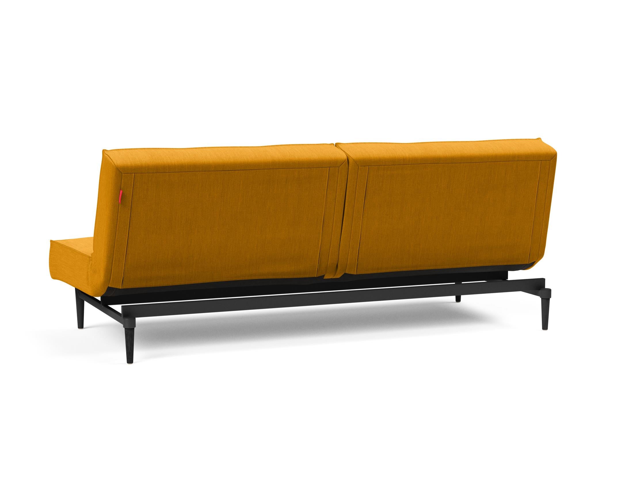 Modernes Splitback Sofabett 115 Styletto von Innovation Living, perfekt für multifunktionale Räume und entspannende Nächte.