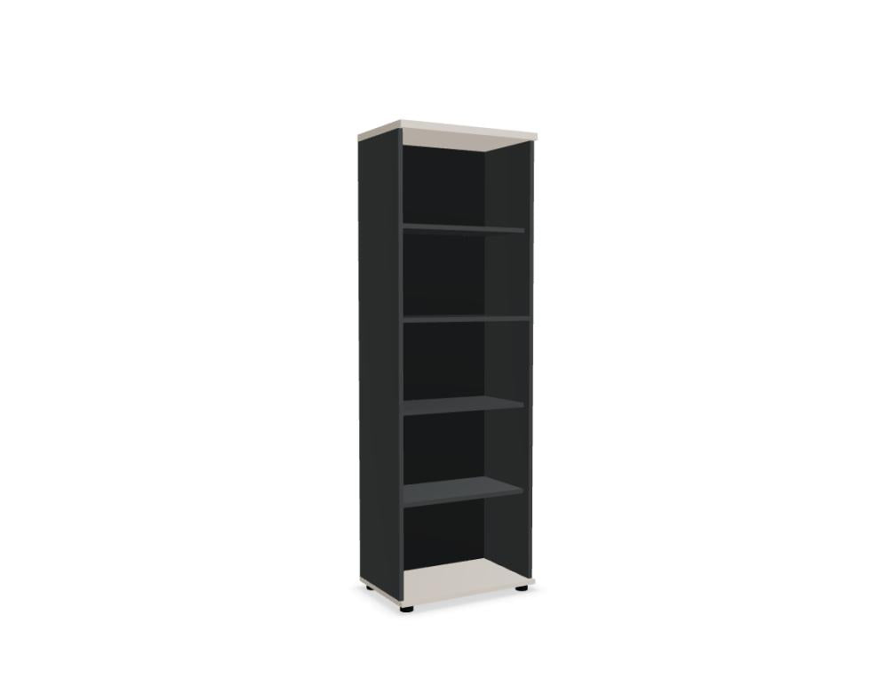 Basic K5503 - Regal in Schwarz präsentiert im Onlineshop von KAQTU Design AG. Standregal ist von Mdd