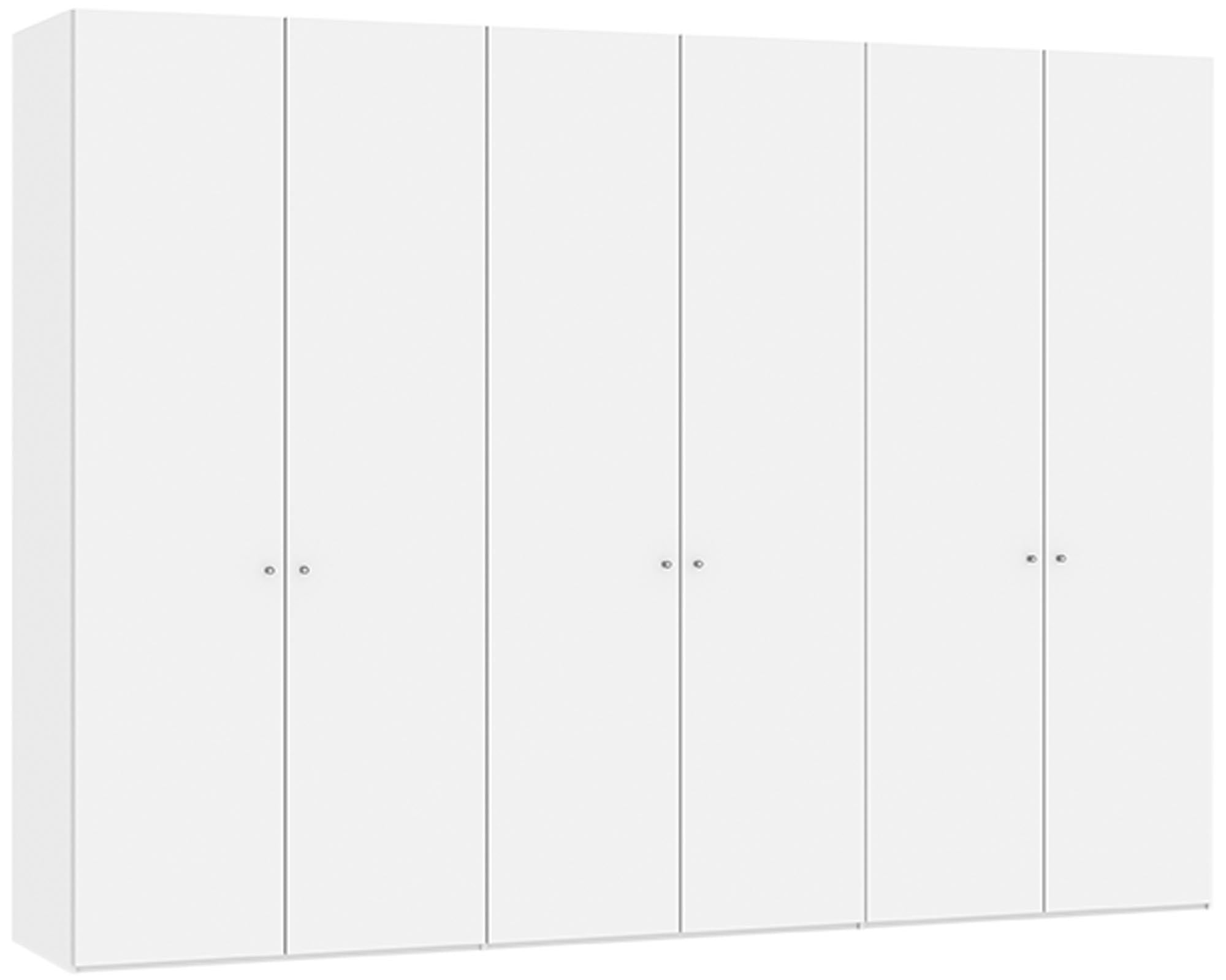 Stilvoller Jutzler Drehtürenschrank 6-türig in edlem Premiumweiss.