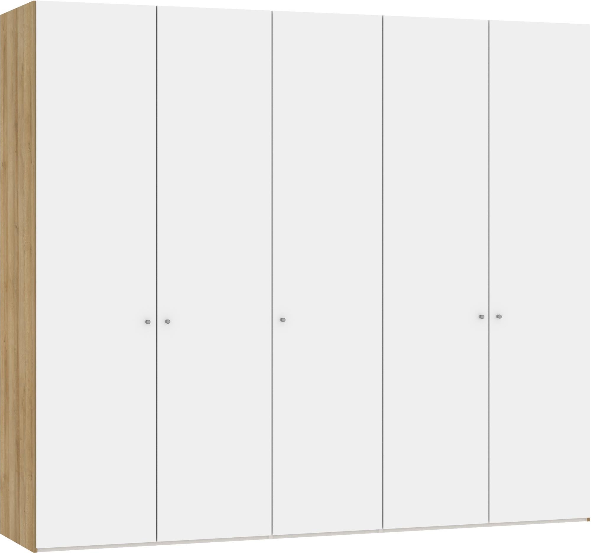 Stilvoller Jutzler Drehtürenschrank 5-türig in edlem Premiumweiss.