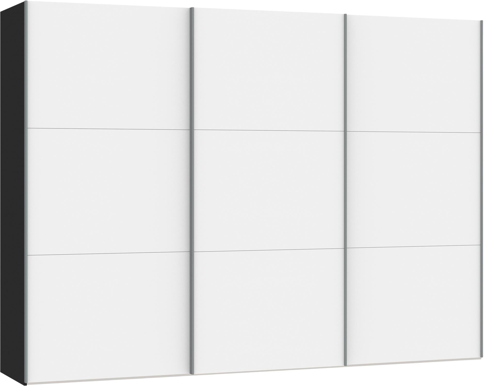 Moderner Schwebetürenschrank in strahlendem Premiumweiss von Jutzler, ideal für stilvolle und funktionale Raumgestaltung.