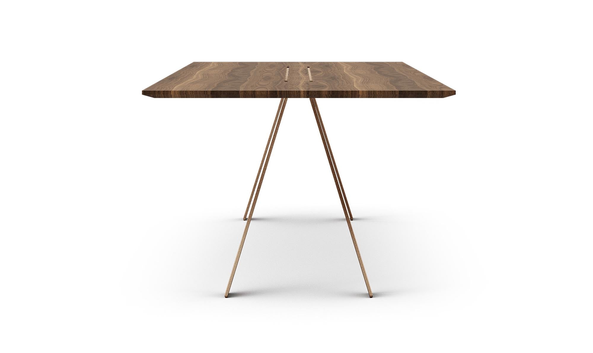 Stylischer Airblade Tisch in Bronze von Mobimex, perfekt für zeitgemäße Esszimmer und stilvolle Wohnkonzepte.