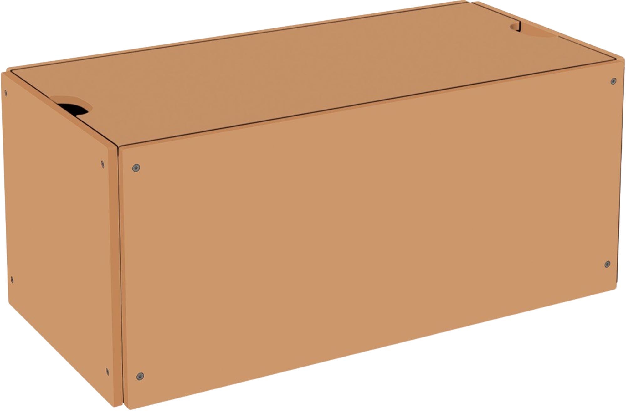 Praktischer Bettkasten mit Deckel von Müller Möbelwerkstätten, ideal zur Aufbewahrung von Bettwäsche und anderen Gegenständen.