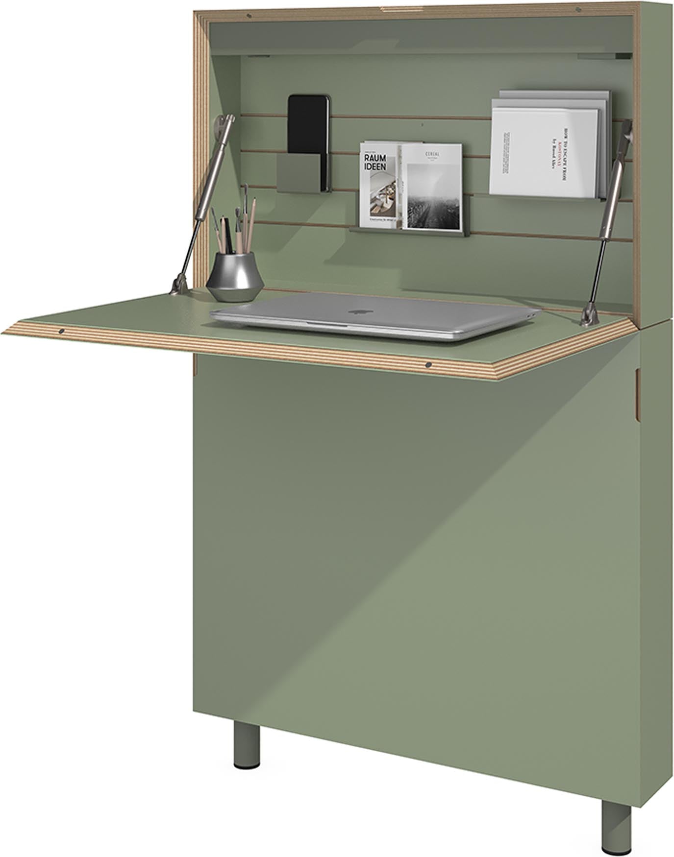 Moderner Flatmate Sekretär von Müller Möbelwerkstätten, ideal für Homeoffice, mit integriertem Technikpaket für effizientes Arbeiten.
