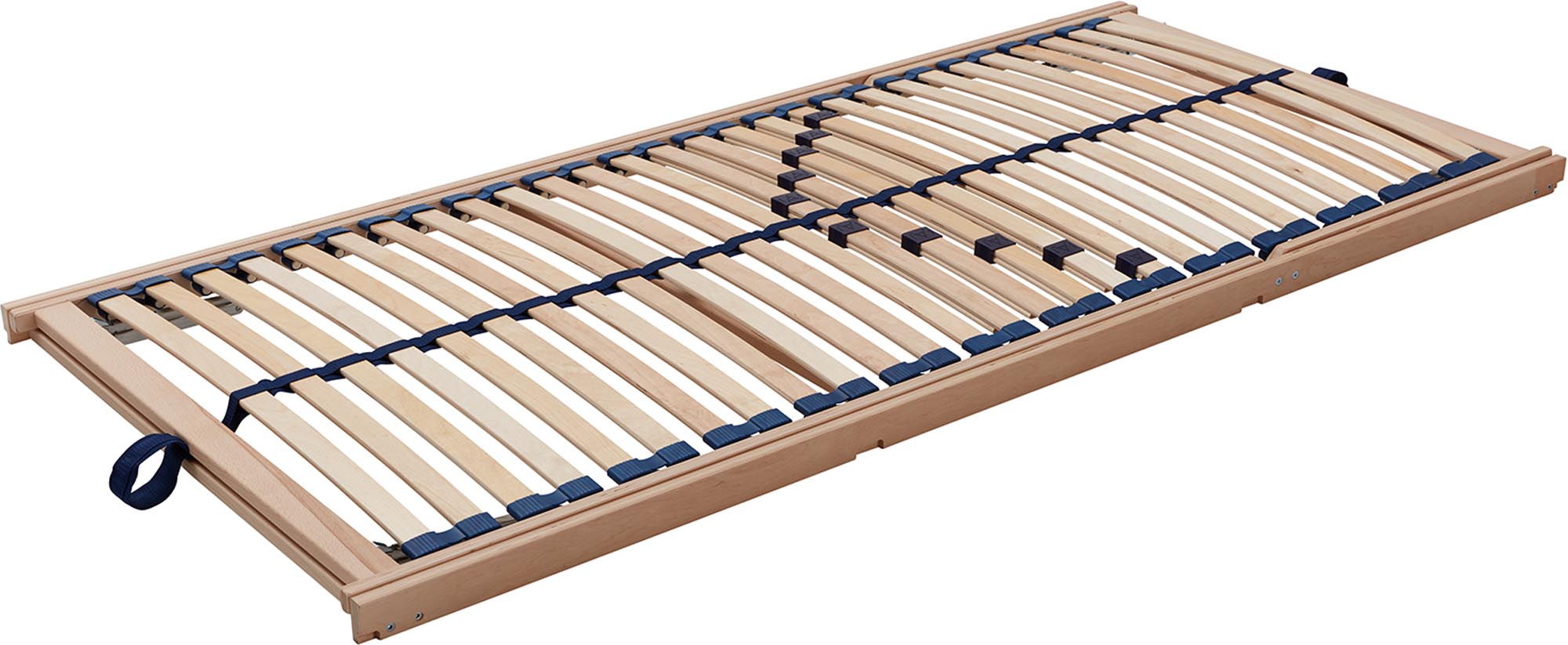 Verstellbarer Lattenrost aus massivem Birkenholz, ideal für individuellen Schlafkomfort und hohe Stabilität, perfekt für jedes Schlafzimmer.
