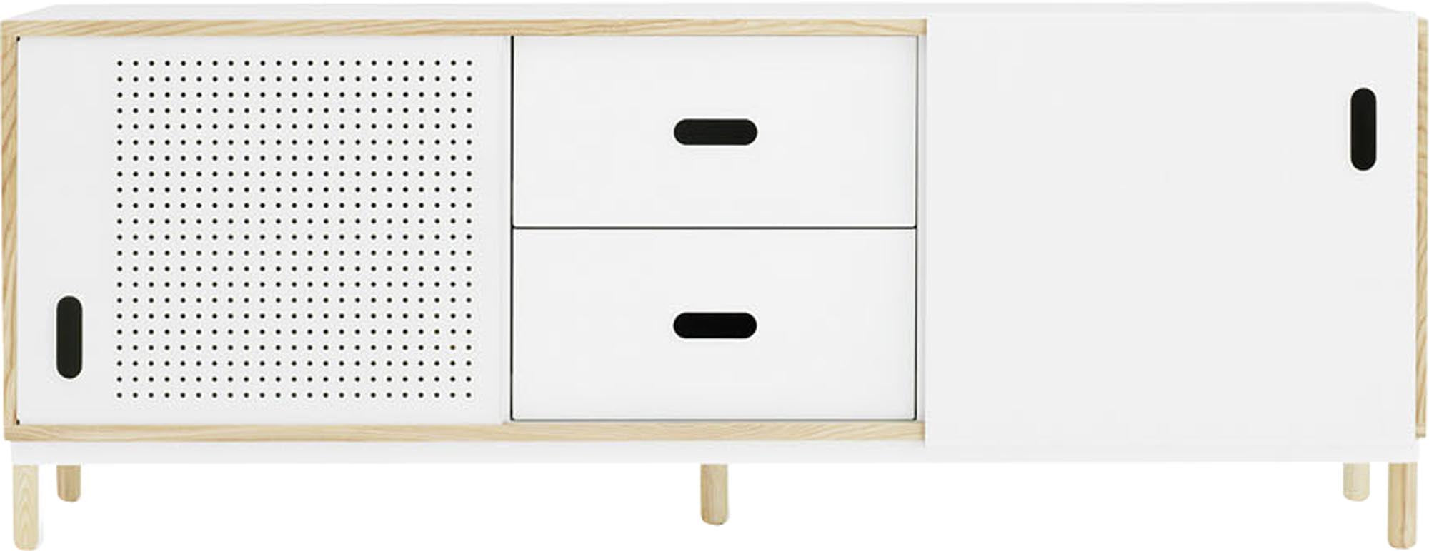 Stilvolle Kabino Kommode in Weiß von Normann Copenhagen – ideal für modernen Stauraum und zeitloses Design in jedem Raum.