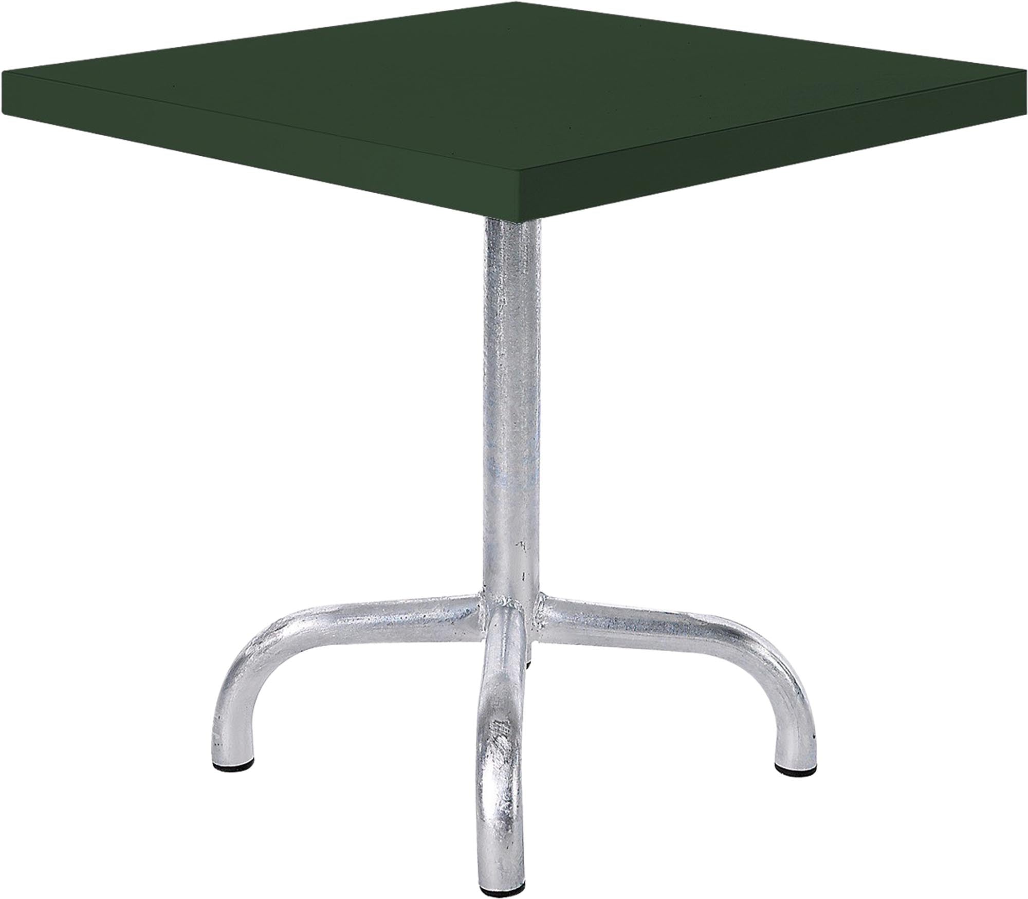 Eleganter Säntis Metall-Beistelltisch 50x50 cm für den Außenbereich, perfekt für entspannte Stunden im Garten oder auf der Terrasse.