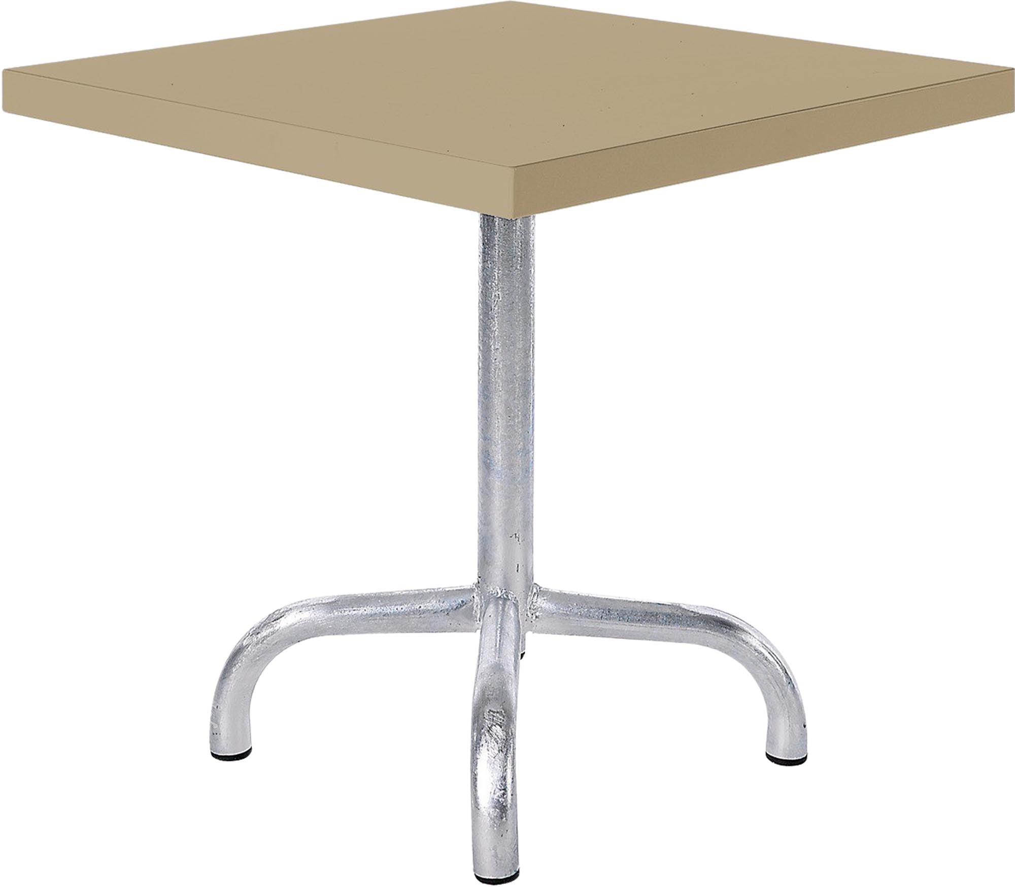 Moderner Säntis Metall-Beistelltisch 50x50 cm, ideal für den Außenbereich, ergänzt stilvoll Ihre Gartenmöbel und lädt zum Verweilen ein.
