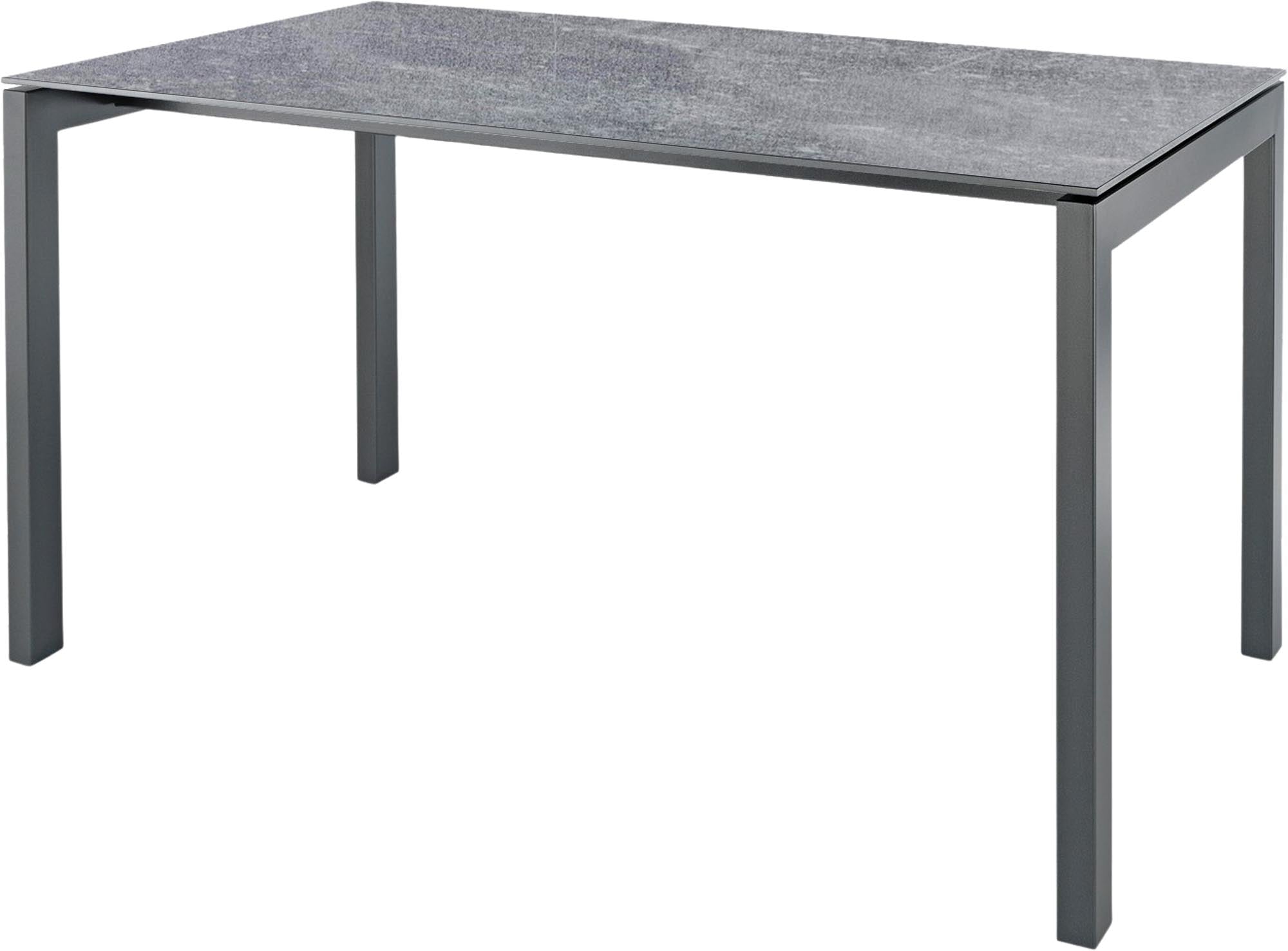 Hochwertiger Luzern Glasfaser-Gartentisch 220x100 cm von Schaffner: wetterfest, flexibel erweiterbar, pflegeleicht, langlebig und stilvoll für Garten, Balkon und Terrasse.