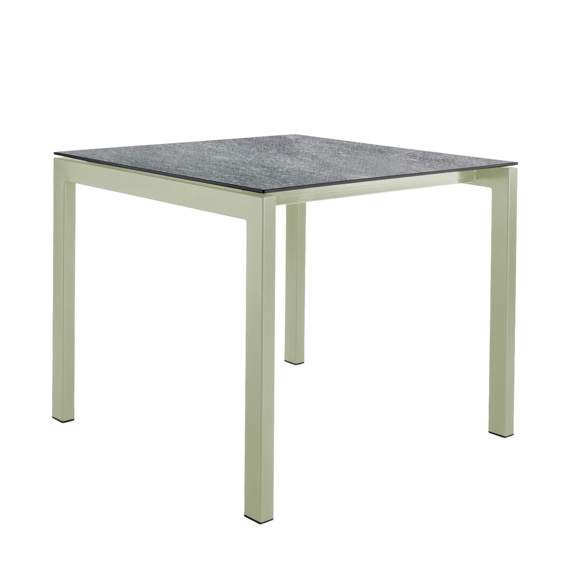 Luzern Glasfaser-Gartentisch 90x90 von Schaffner: wetterfest, flexibel, langlebig, pflegeleicht, modernes Design, ideal für Garten, Terrasse oder Balkon.