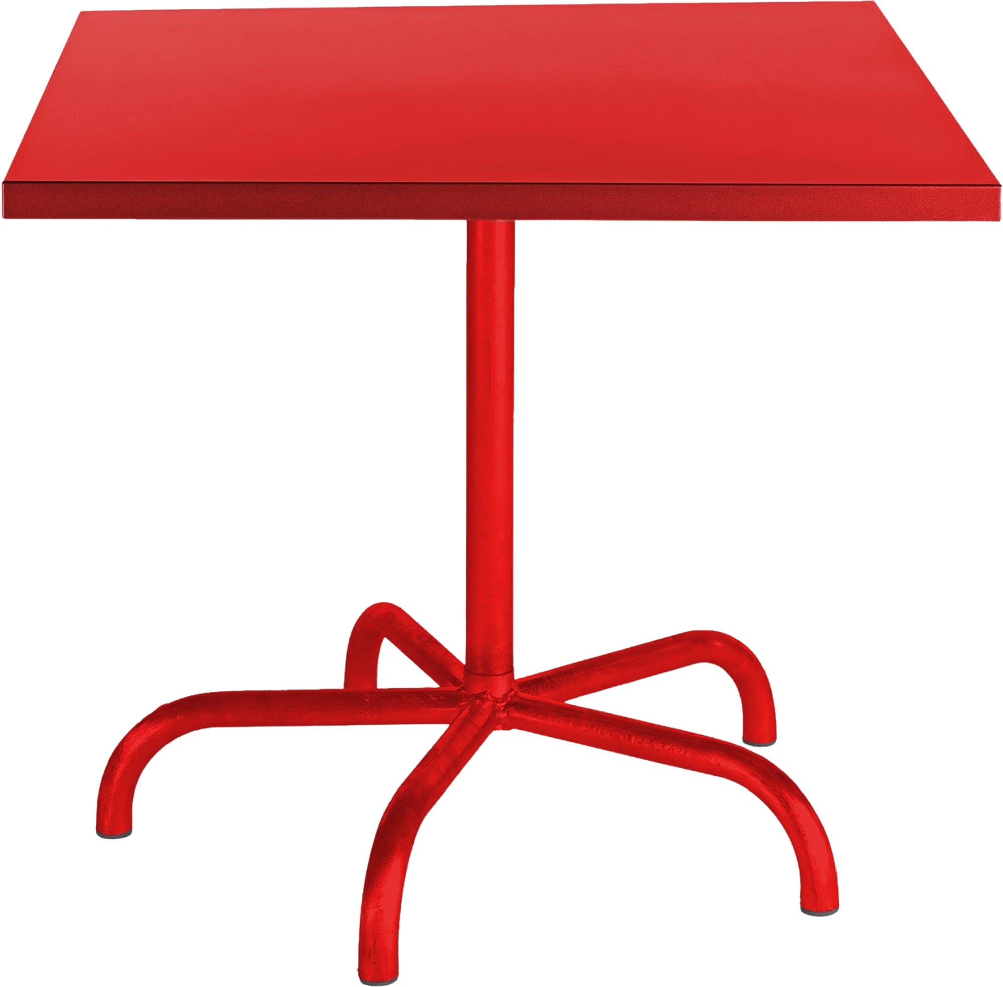 Hochwertiger, klappbarer Metall-Gartentisch 90x90 cm von Schaffner, wetterfest, rostfrei, langlebig, platzsparend, perfekt für Garten, Balkon und Terrasse.