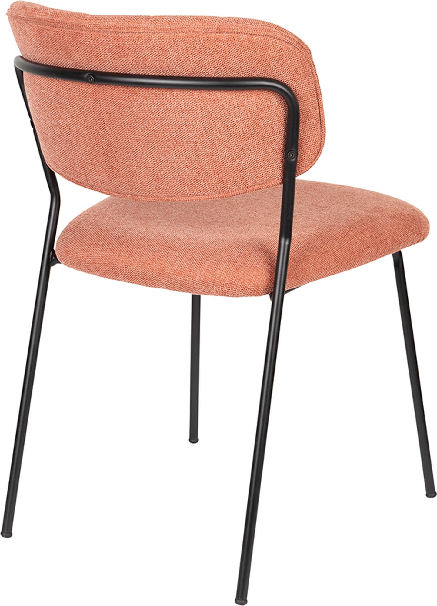 Stuhl Jolien V2 von White Label Living: Gepolstert, stilvolles Design für jeden Raum, vereint Komfort und moderne Ästhetik.