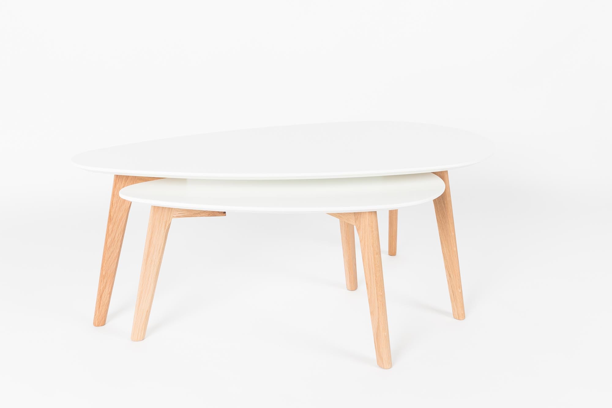 Modernes Beistelltisch-Set von White Label Living, ideal für kreative Raumgestaltungen und funktionale Ergänzungen in jedem Zuhause.