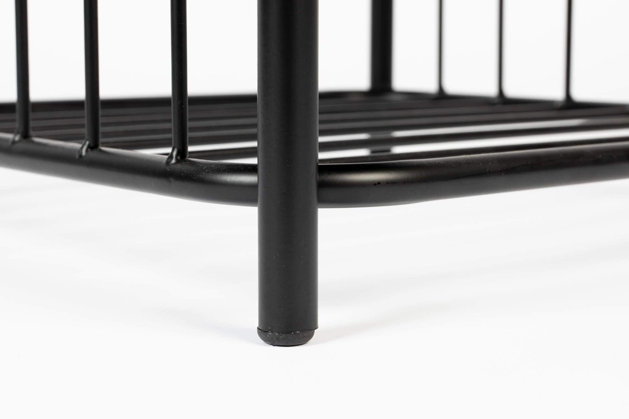 Eleganter Hocker Milou von White Label Living, ideal für zeitgemäße Inneneinrichtungen und vielseitige Nutzung.