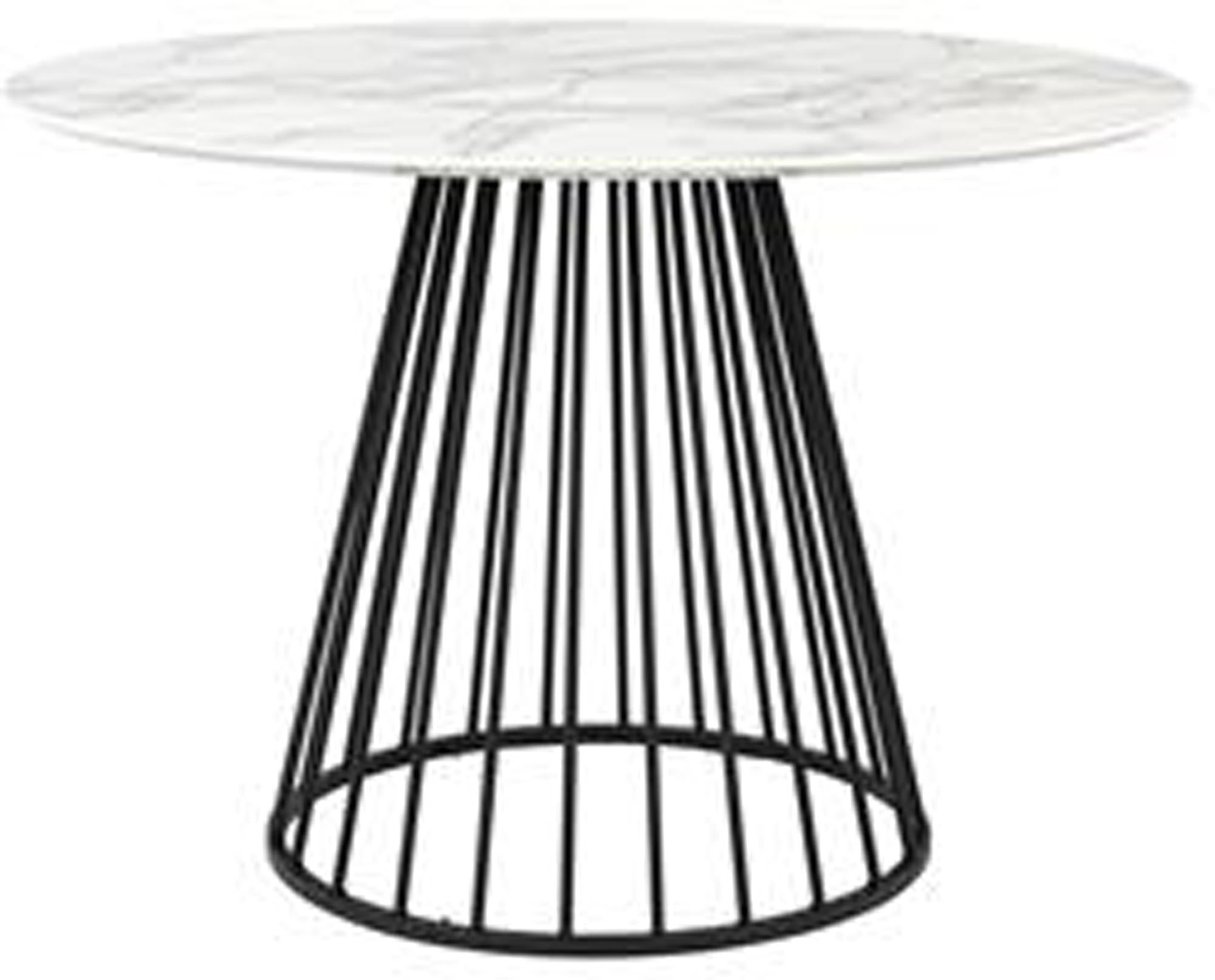 Moderner Esstisch FLORIS von White Label Living, ideal für stilvolle Essbereiche, kombiniert schlichte Eleganz mit praktischer Nutzung.