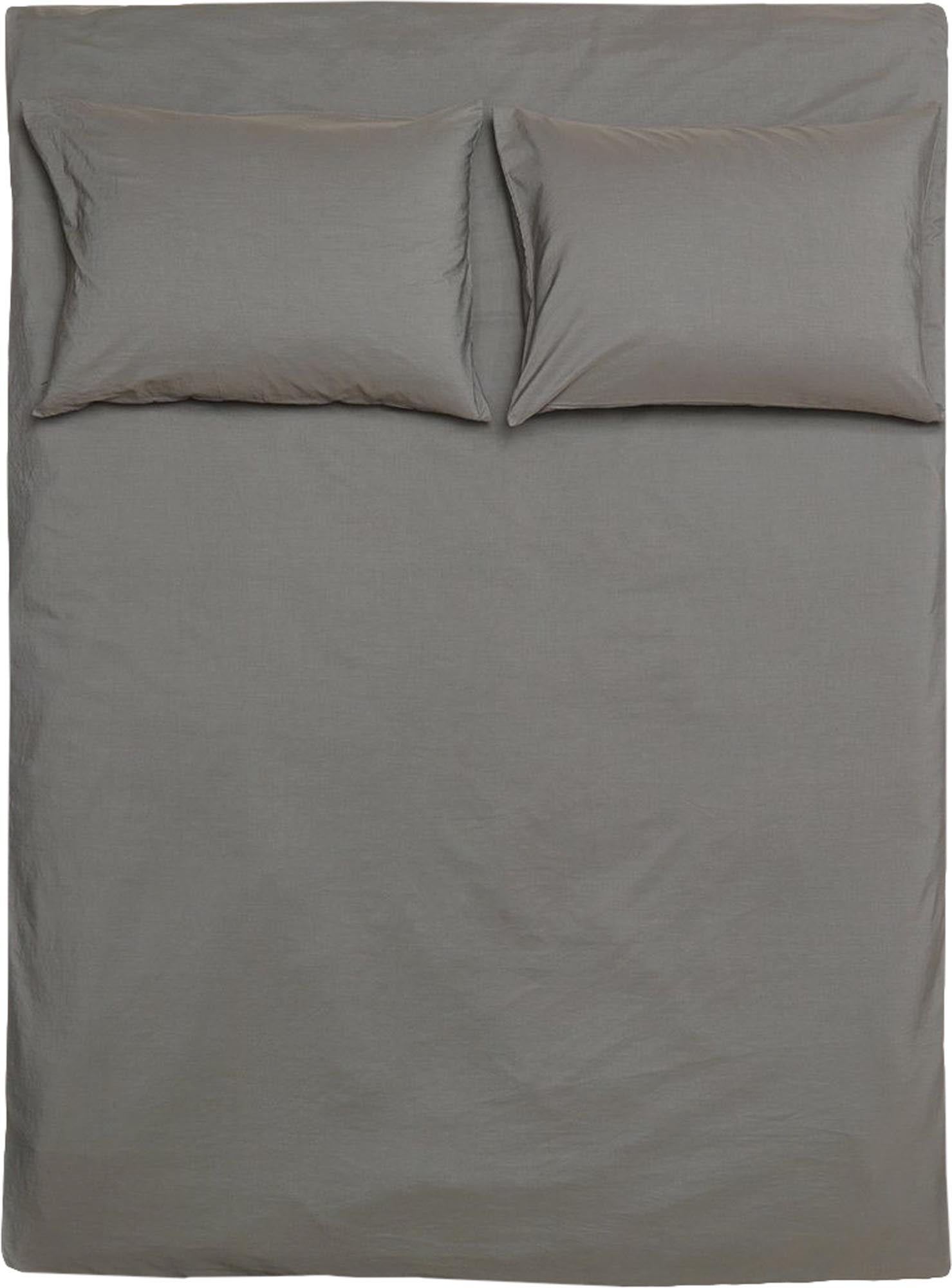 ZigZagZurich Bettwäsche Taupe: Stilvolle Eleganz in weicher Baumwolle.