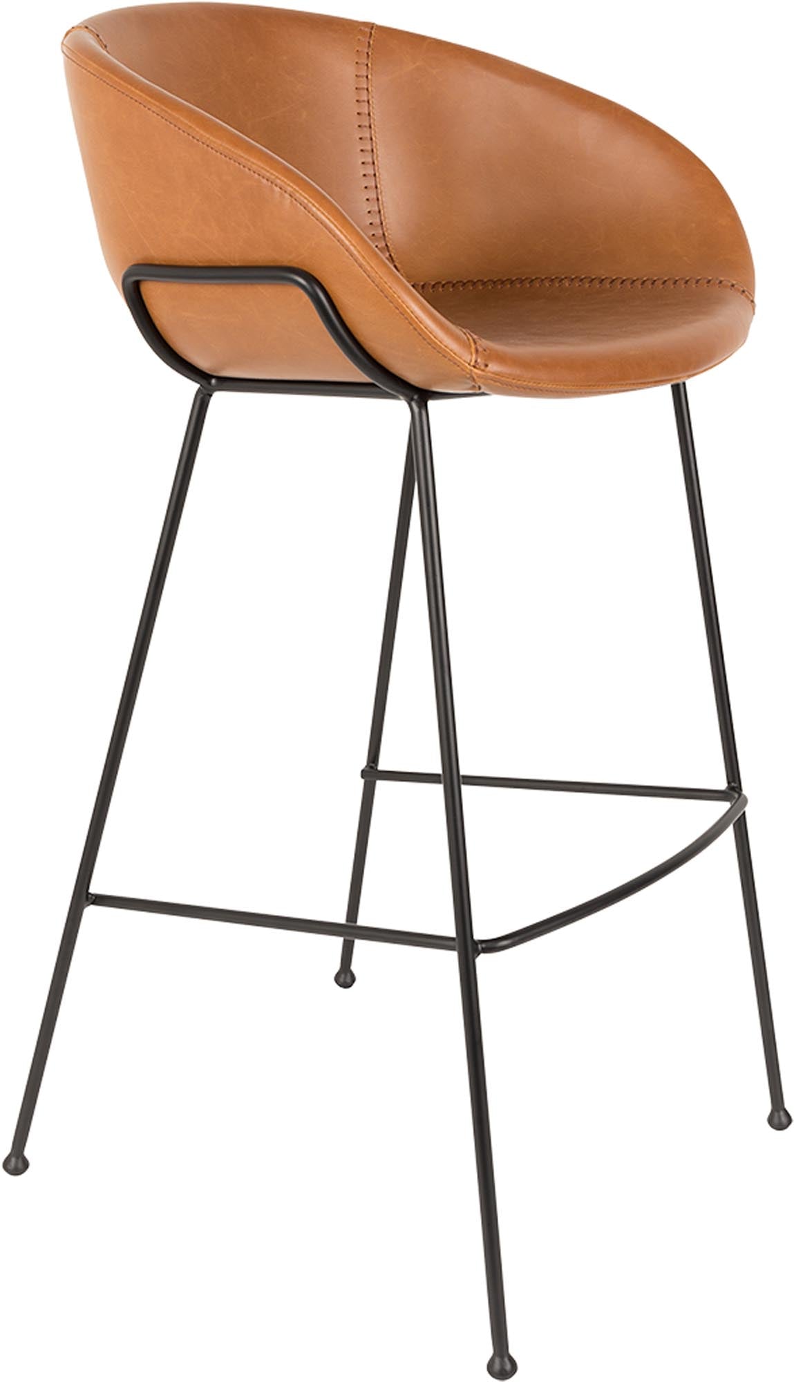 Eleganter Barstuhl Feston von Zuiver, perfekt für trendige Wohnräume, bietet hohen Sitzkomfort und ein ansprechendes Design.