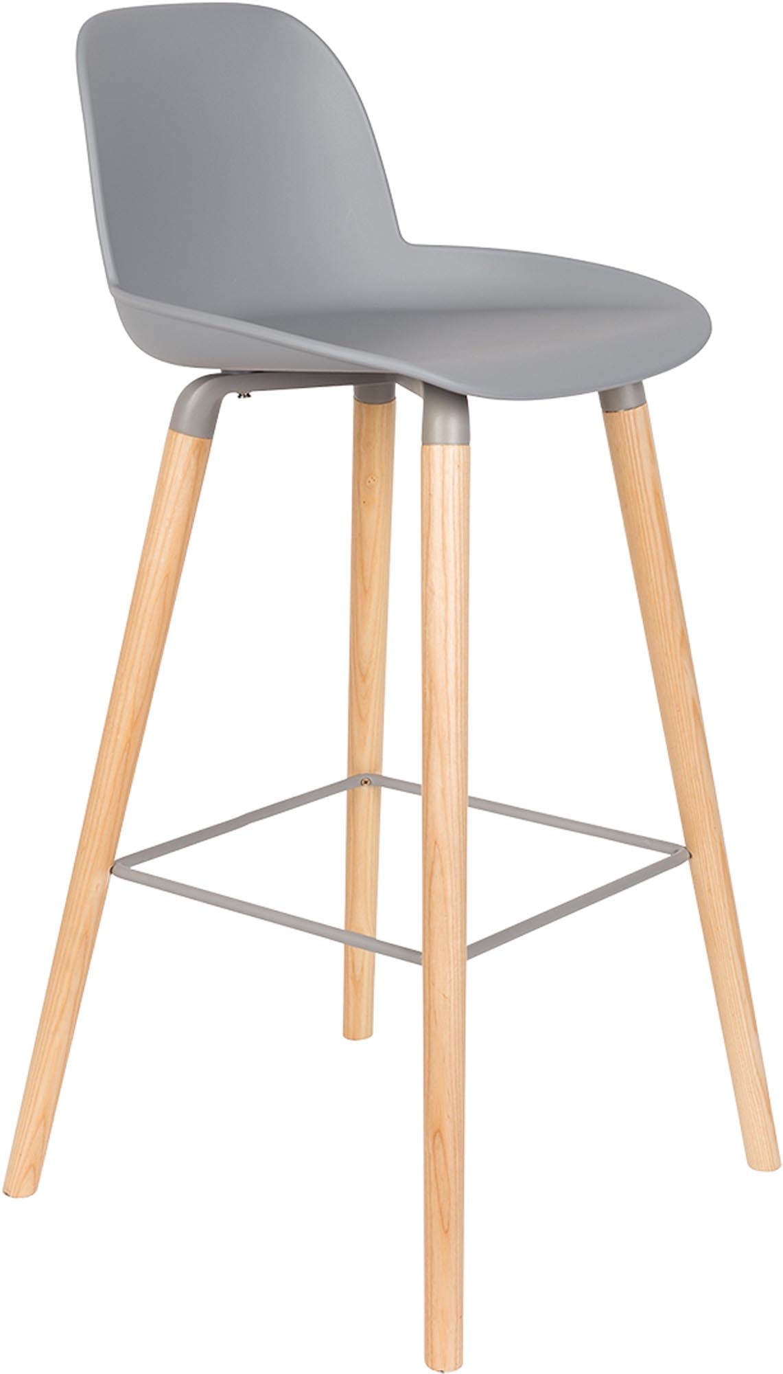 Moderner Barstuhl Albert Kuip von Zuiver, ideal für stilvolle Innenräume, bietet Komfort und ansprechendes Design in einem.