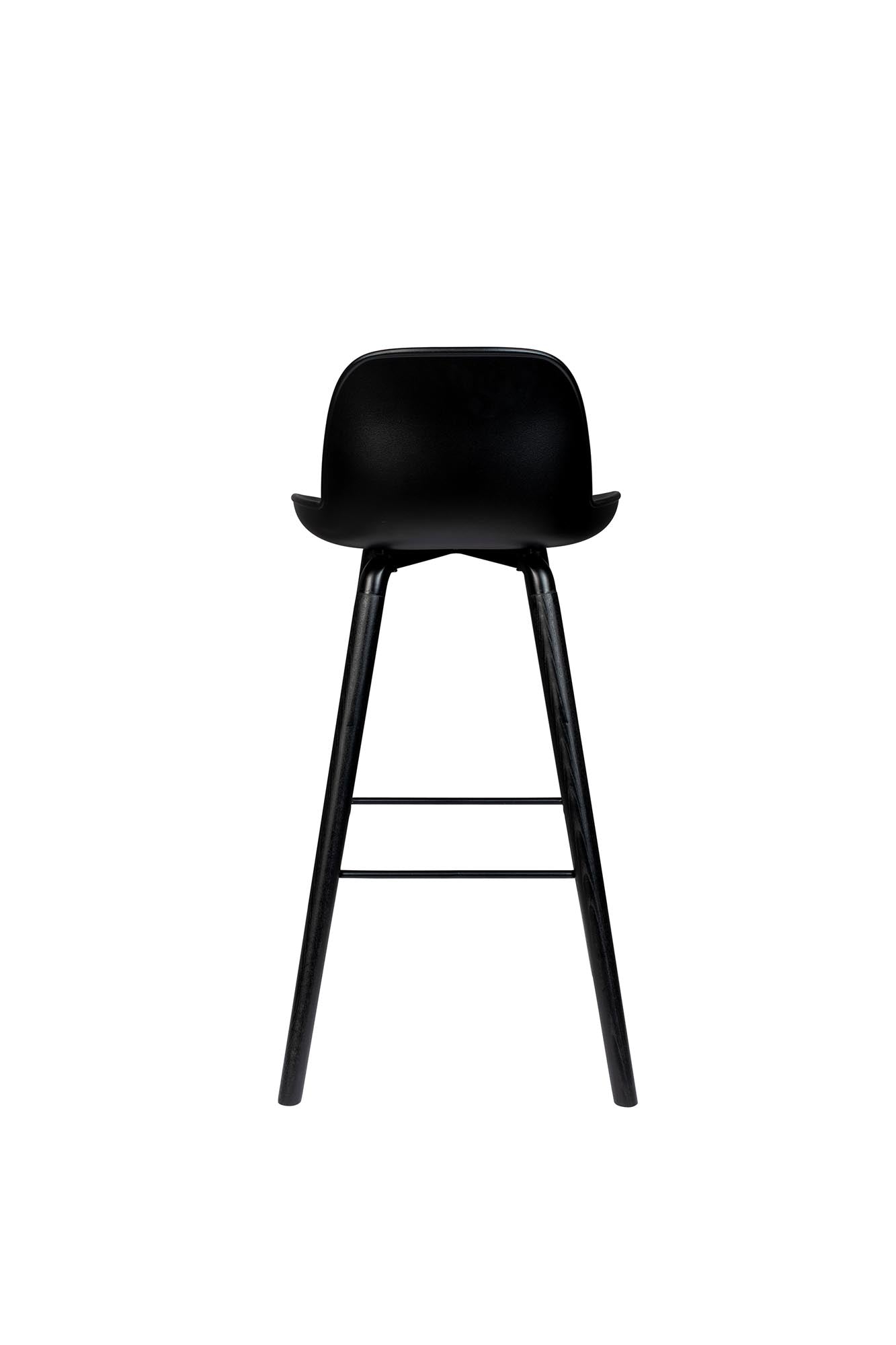 Eleganter Barstuhl Albert Kuip von Zuiver, ideal für trendige Bars und Essbereiche, vereint modernes Design mit hohem Sitzkomfort.
