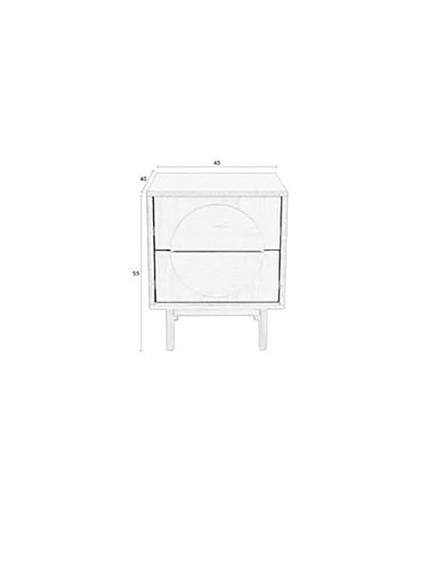 Eleganter Beistelltisch Groove von Zuiver, der durch seine einzigartige Rillenstruktur und modernes Design besticht.