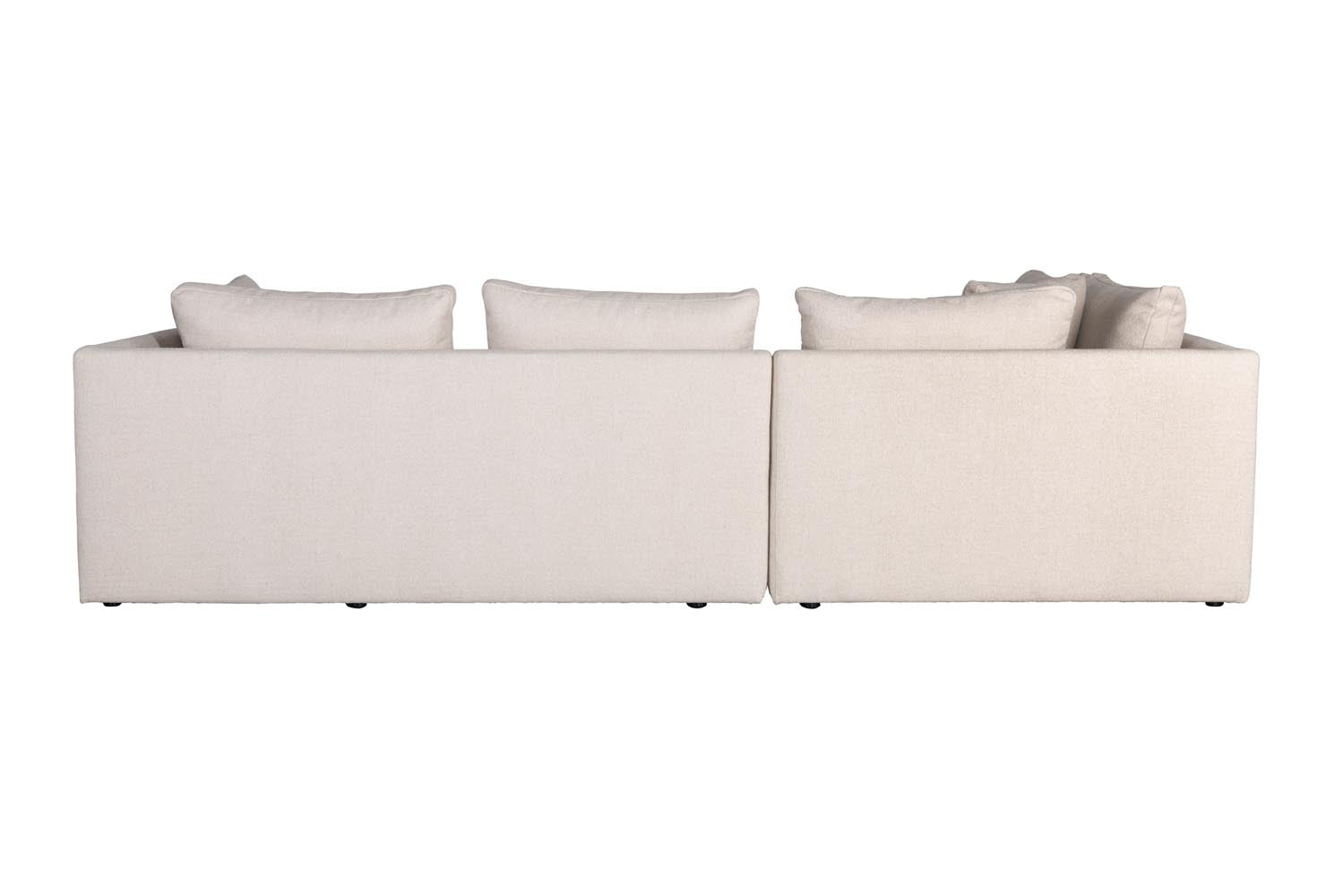 Modernes L-Sofa links von Zuiver, das stilvolle Akzente setzt und Komfort in jedes Wohnzimmer bringt.
