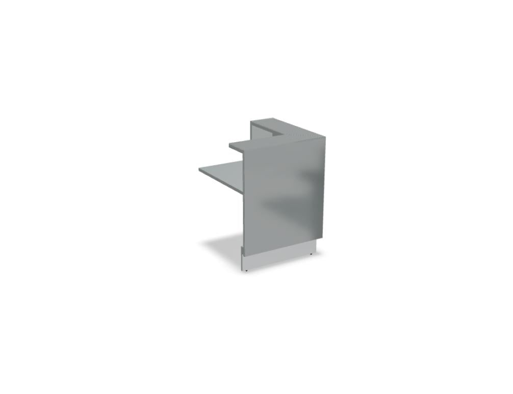 Linea LIN3L - modulare Empfangstheke in präsentiert im Onlineshop von KAQTU Design AG. Empfangsdesk ist von Mdd