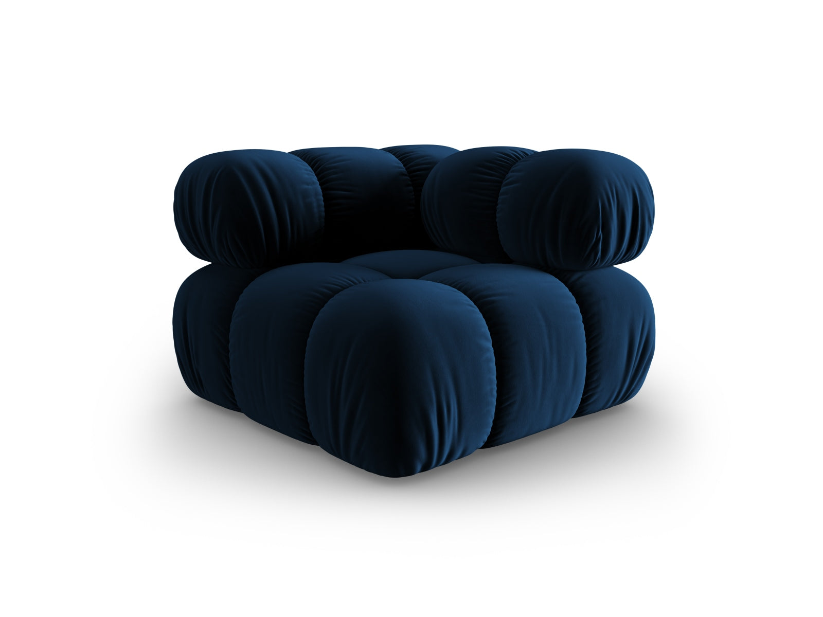 Bellis Velour Modul Corner 1 Sitzer in Royal Blue-Riviera präsentiert im Onlineshop von KAQTU Design AG. Modulares Sofa ist von Micadoni