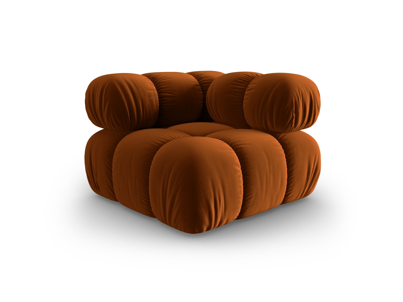 Bellis Velour Modul Corner 1 Sitzer in Terracotta-Riviera präsentiert im Onlineshop von KAQTU Design AG. Modulares Sofa ist von Micadoni