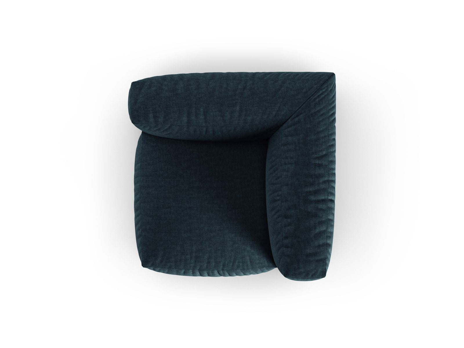 Stylisches 1-Sitzer Eckmodul XL Martina in Blue Jeans-Boston, perfekt für kreative Sofa-Kombinationen und modernes Wohndesign.